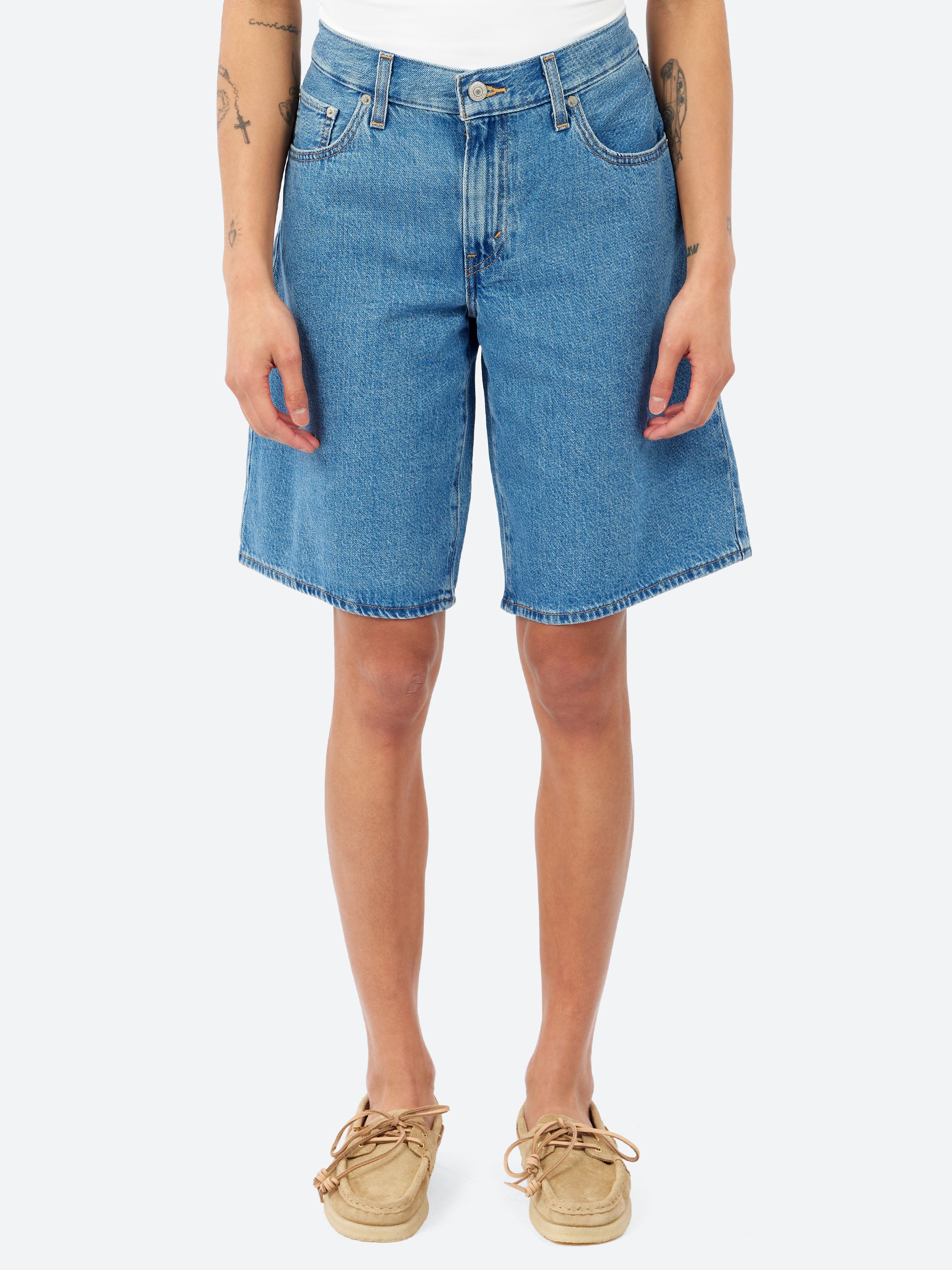 Levi's - 478 Baggy Shorts in Overnight Bag (Black) – gravitypope