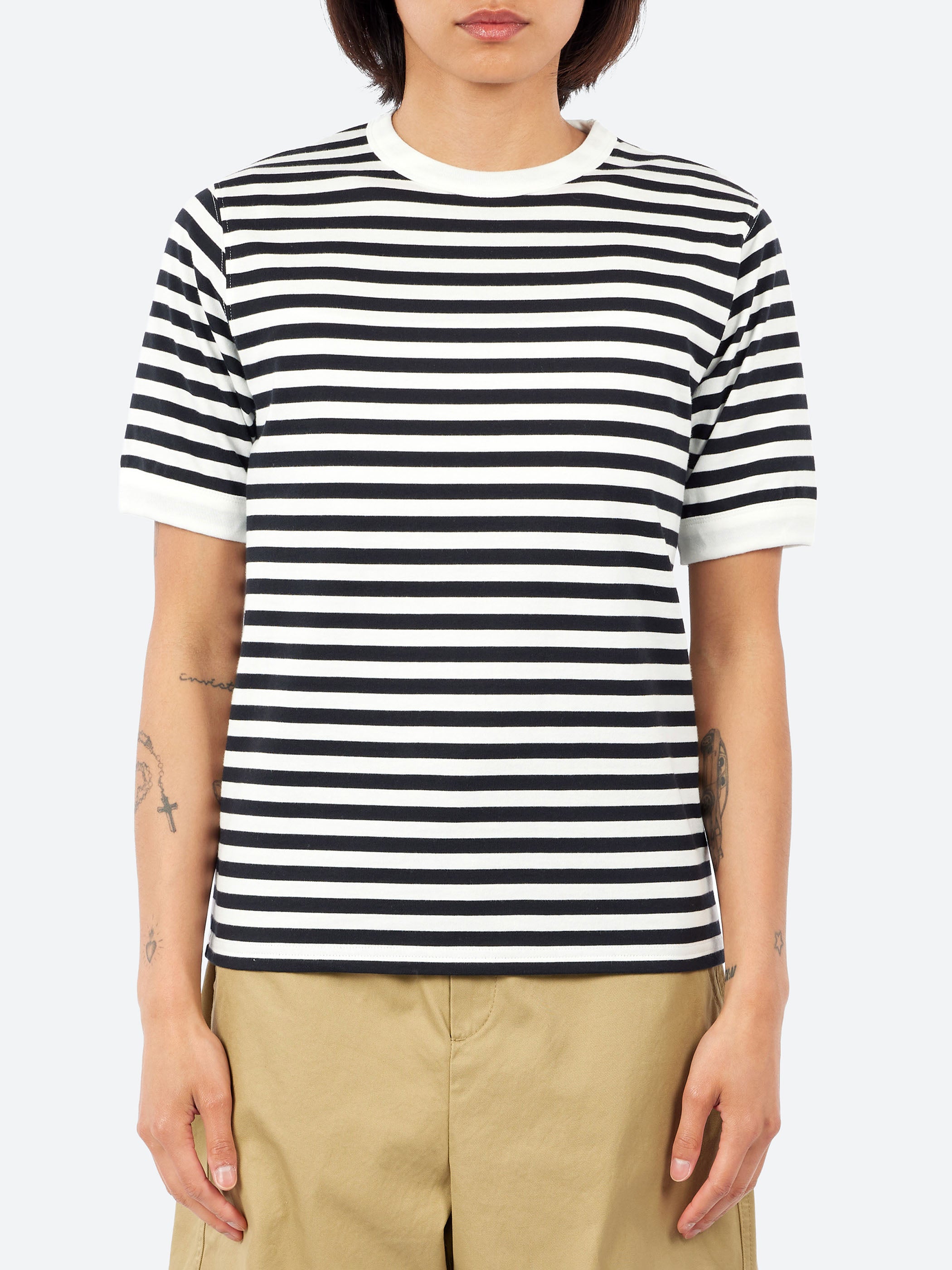 Striped Binder Short Sleeve T-Shirt