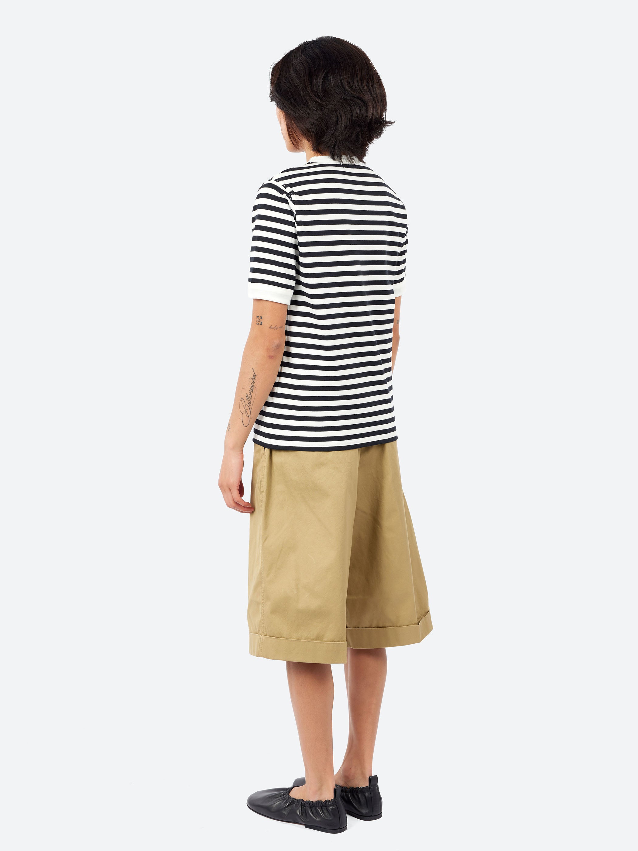 Striped Binder Short Sleeve T-Shirt