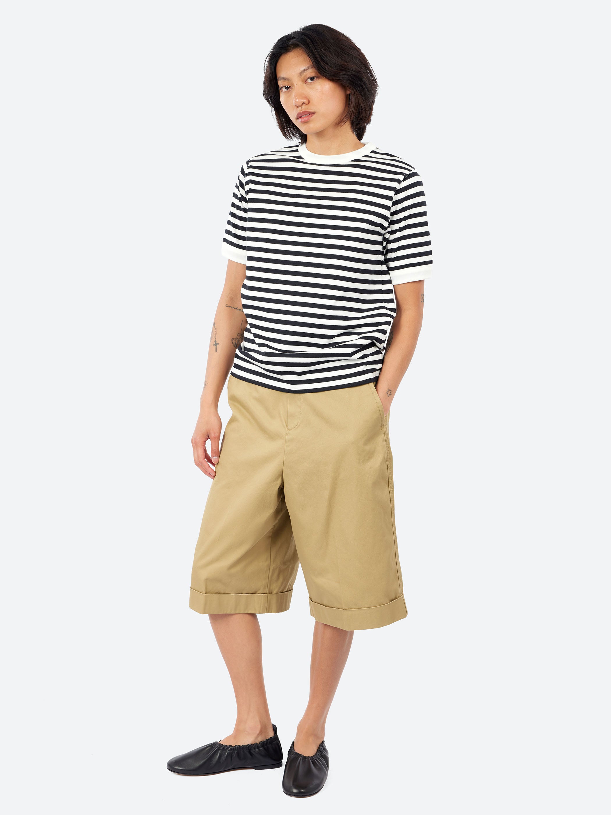 Striped Binder Short Sleeve T-Shirt