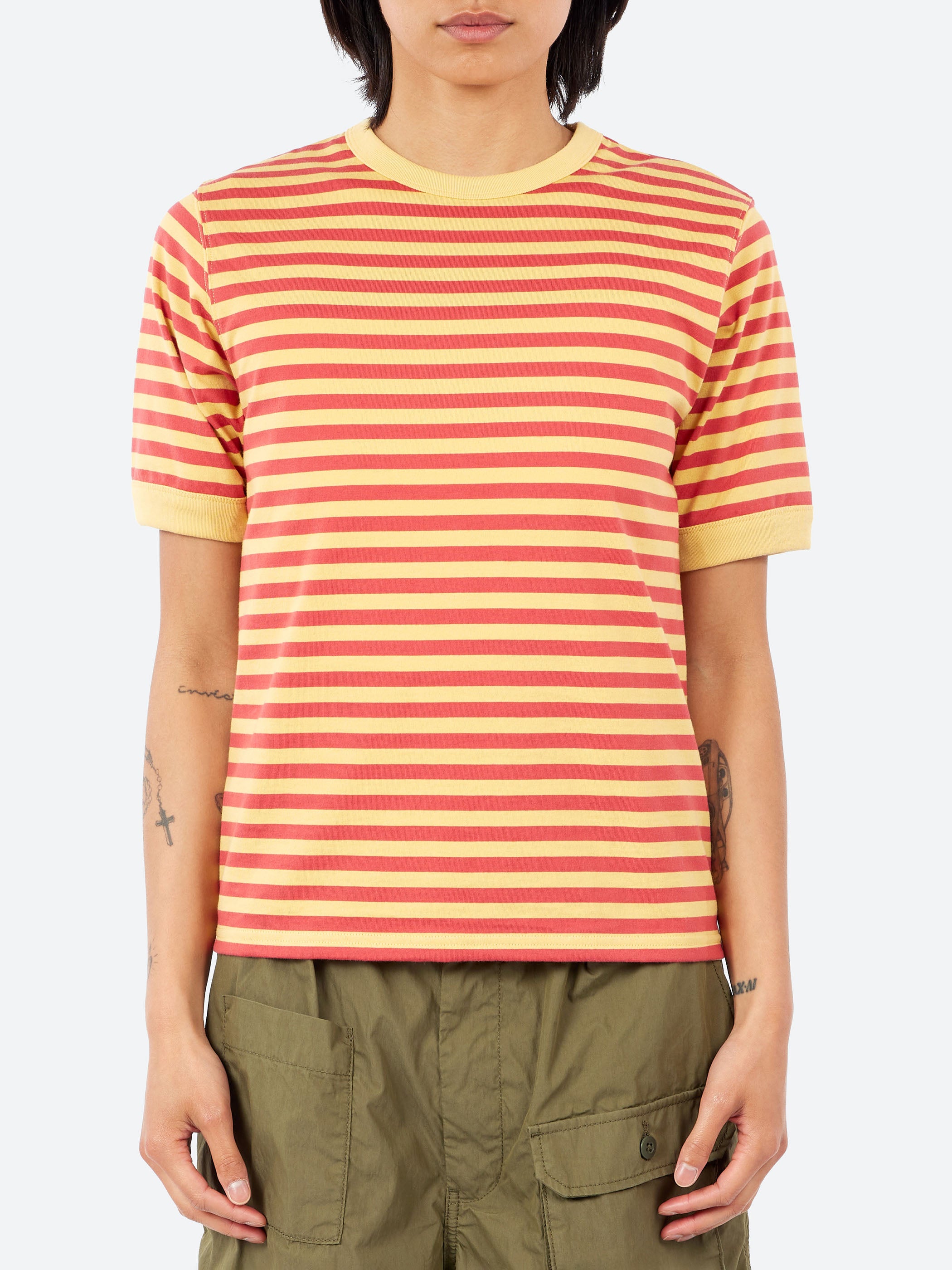 Striped Binder Short Sleeve T-Shirt