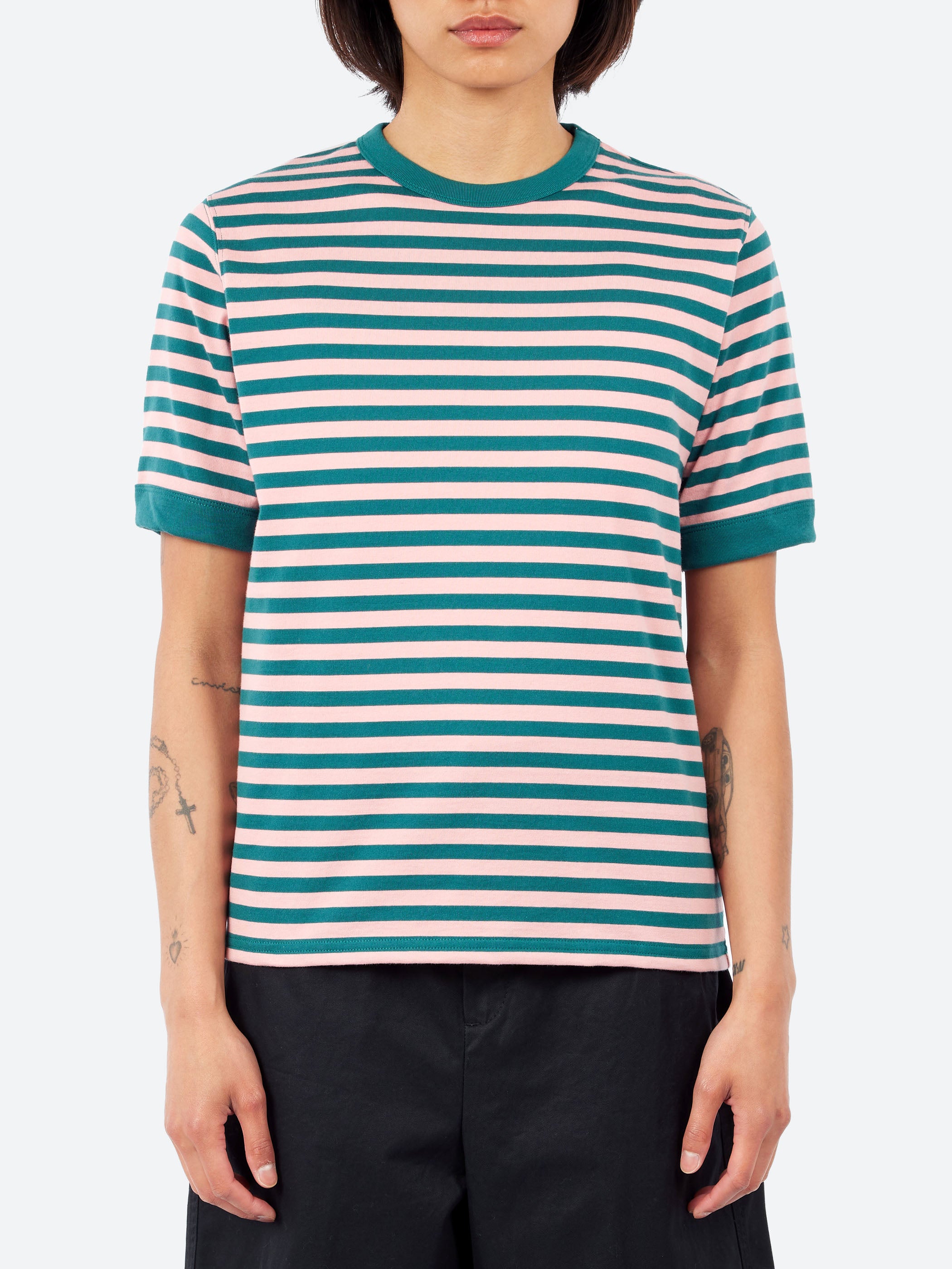 Striped Binder Short Sleeve T-Shirt