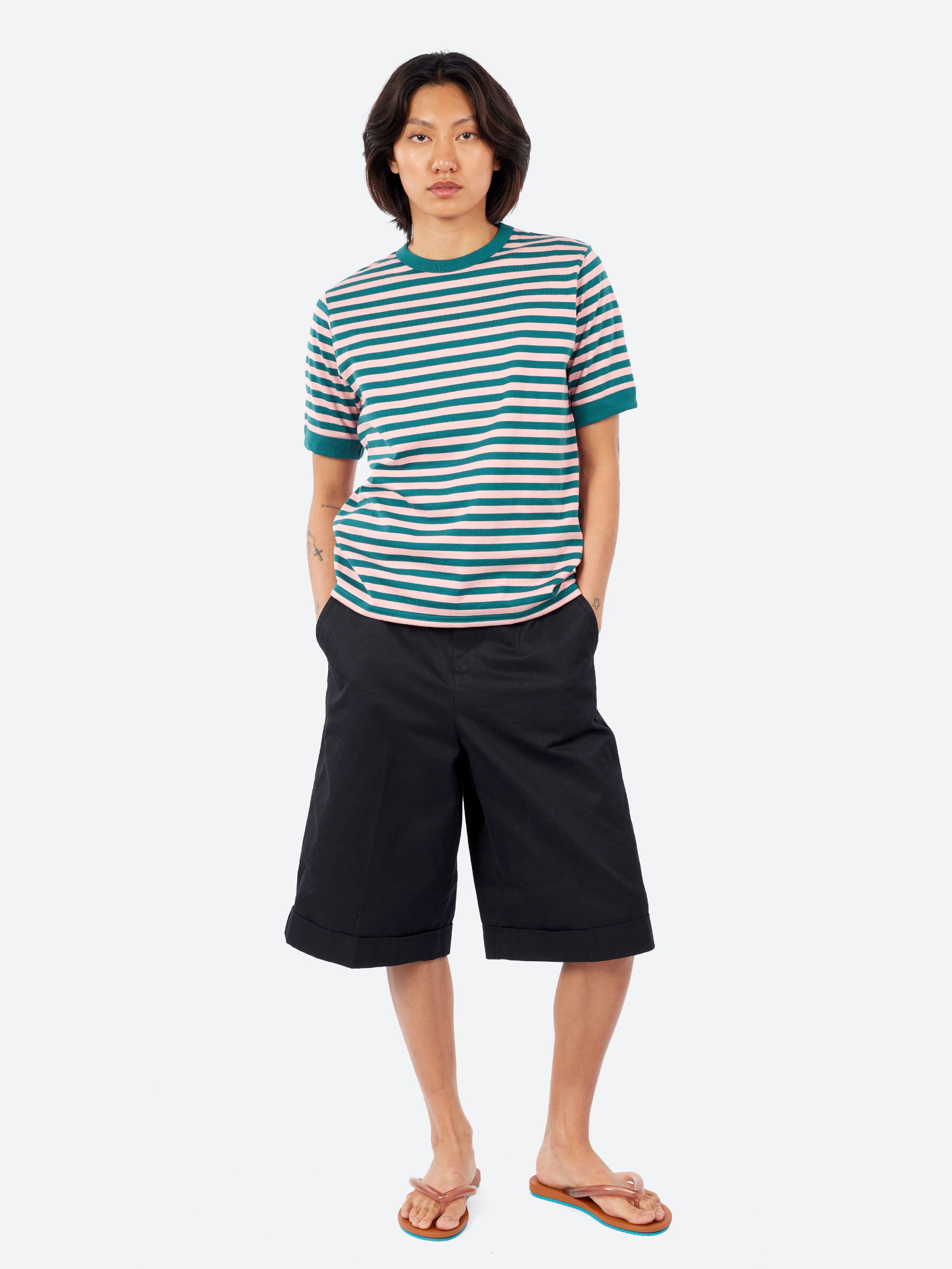 Striped Binder Short Sleeve T-Shirt