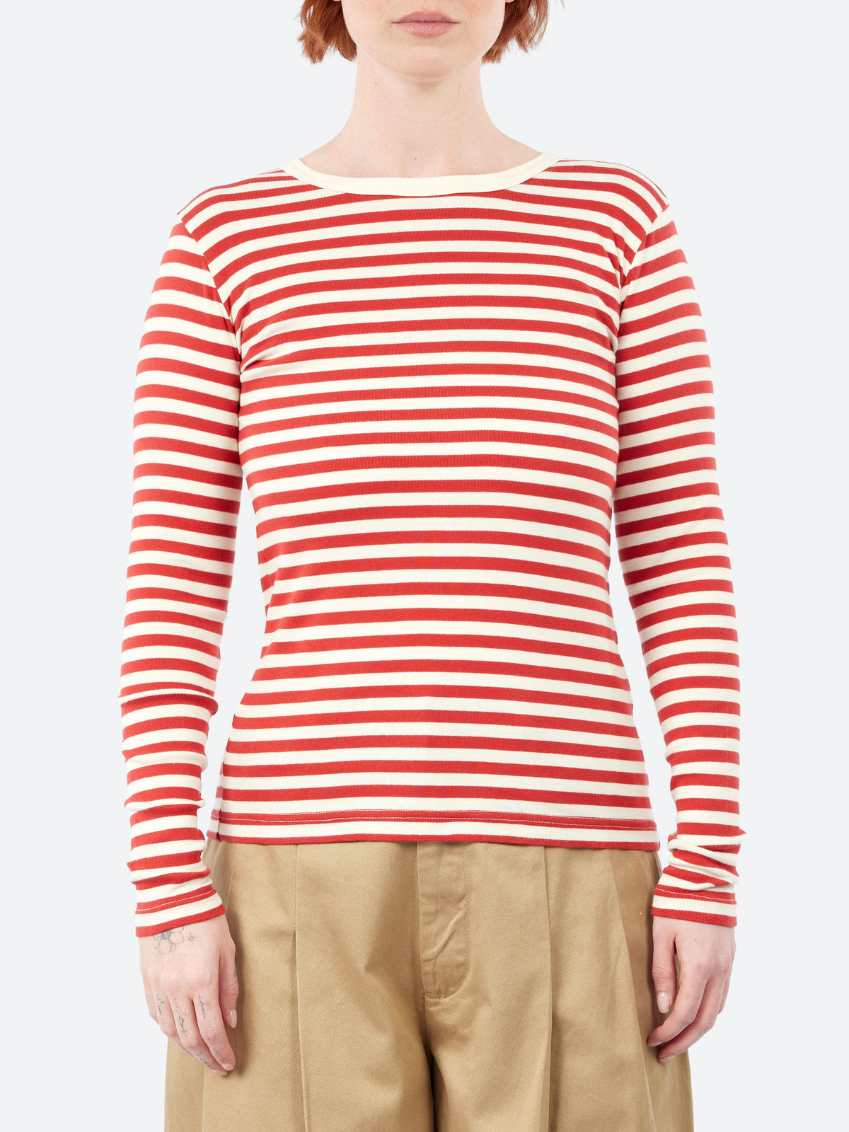 Long Sleeve Border T-Shirt