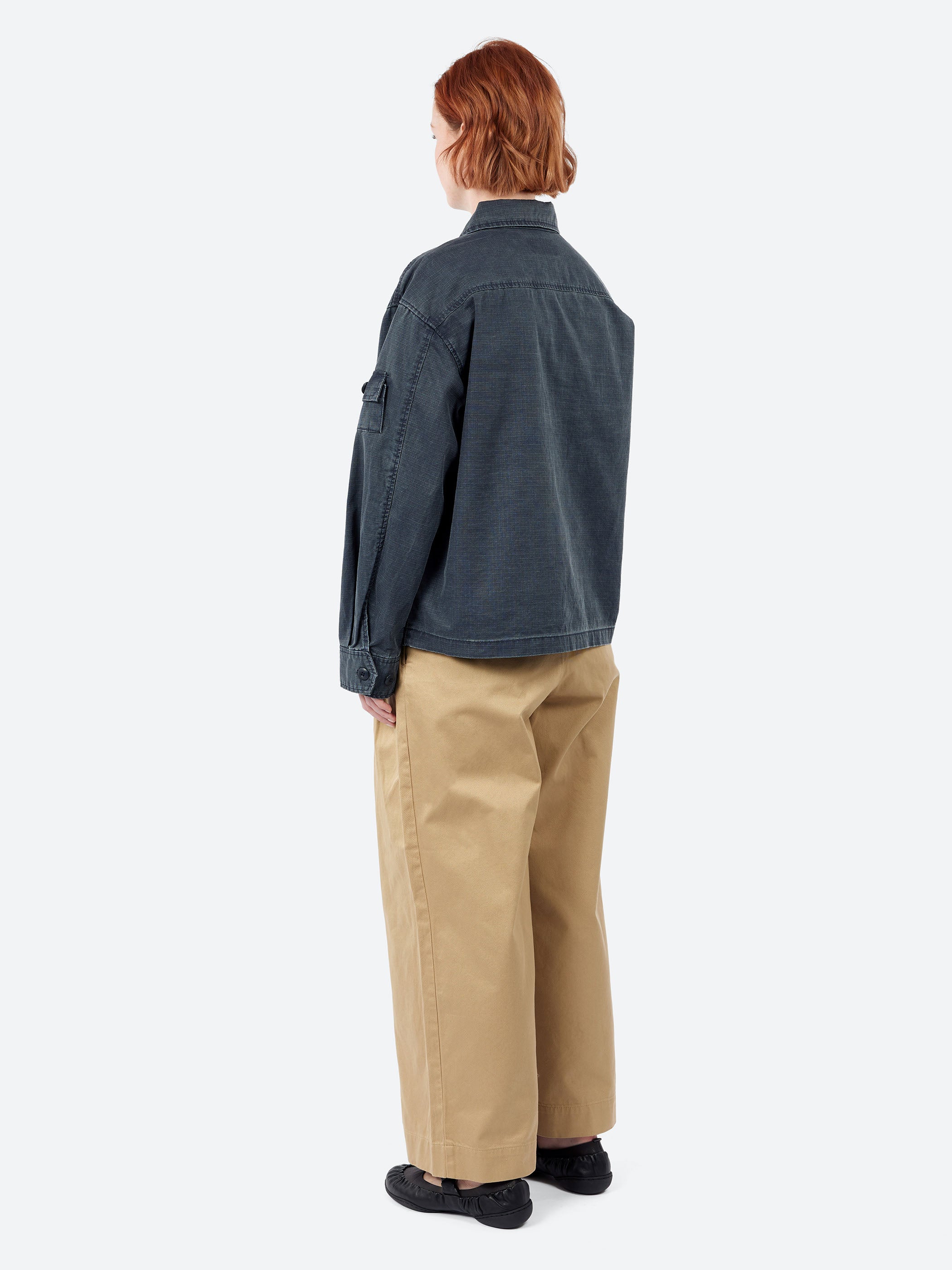 BEAMS BOY - Ripstop Military Jacket in Navy – gravitypope