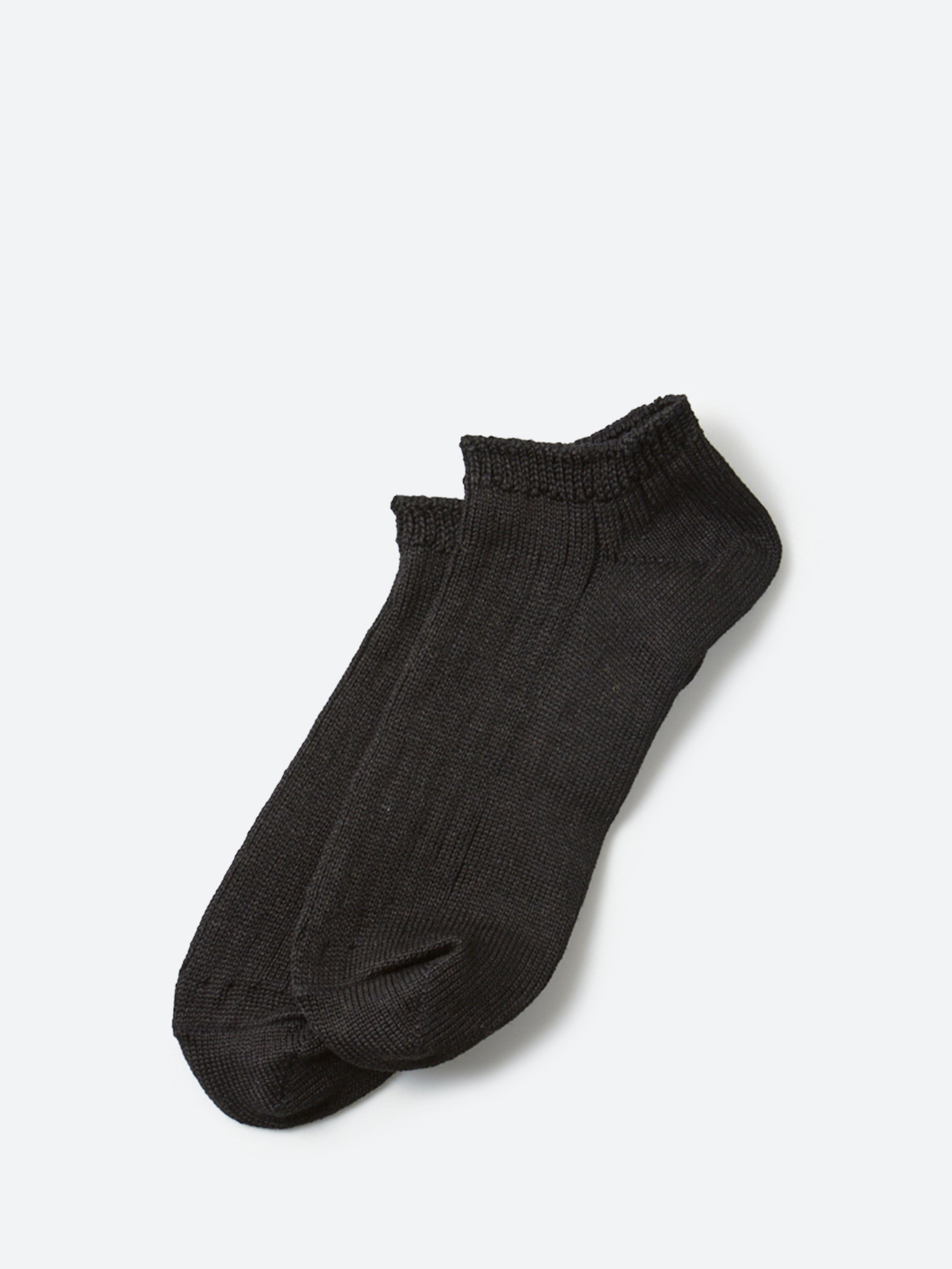 Linen Cotton Ribbed Short Sock