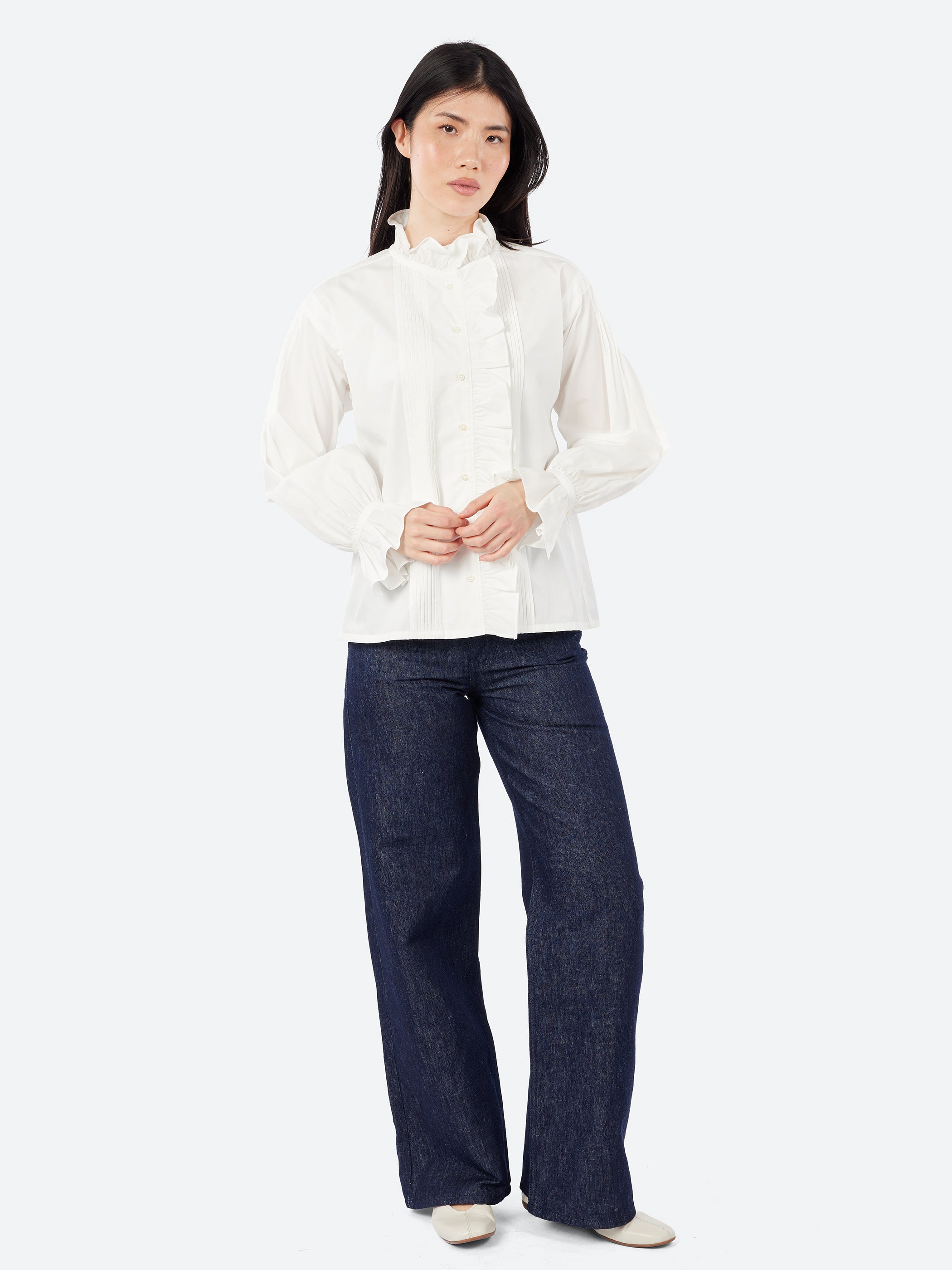 Gather Collar Blouse