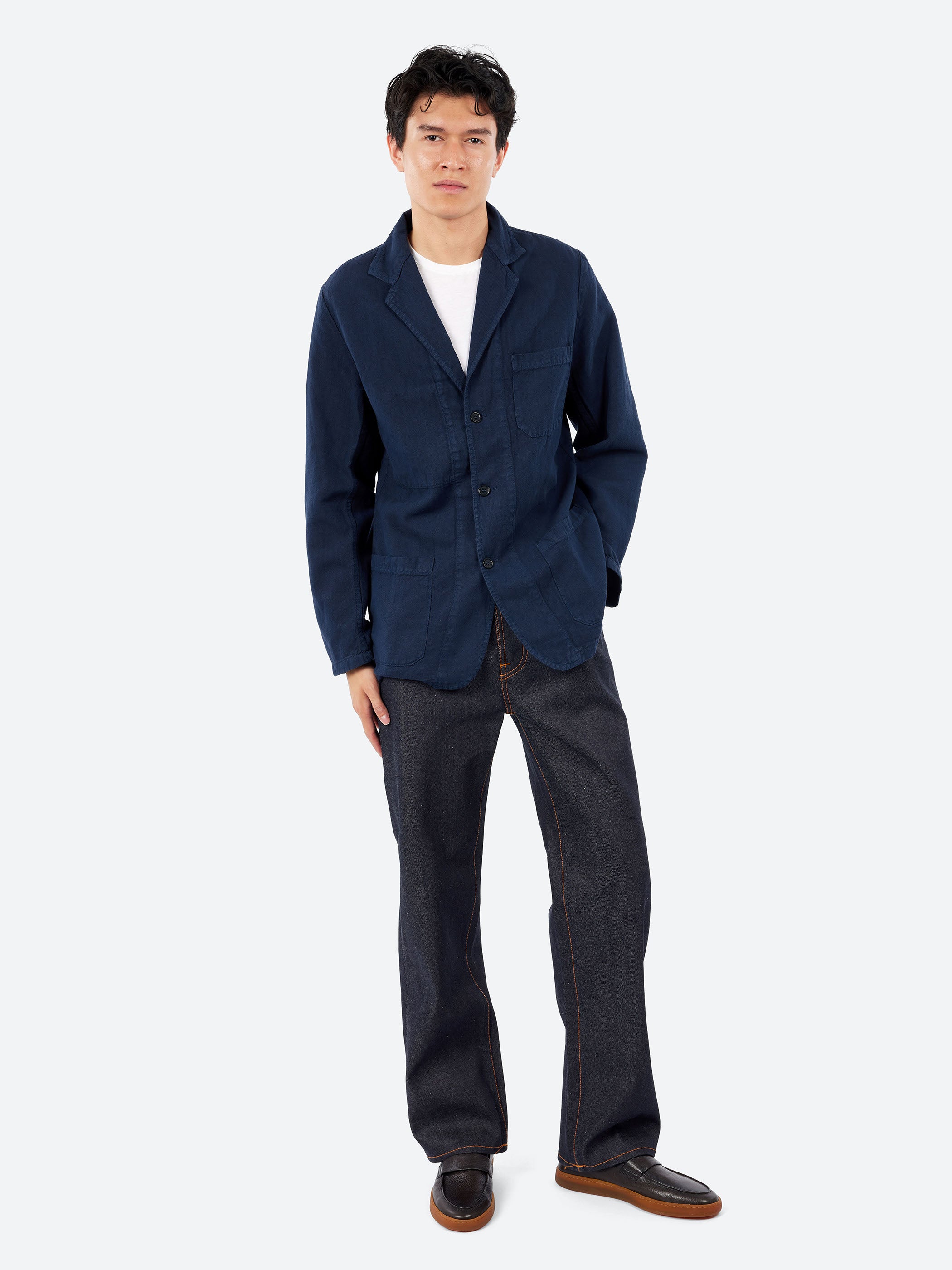 Hopsack-Style Workwear Blazer
