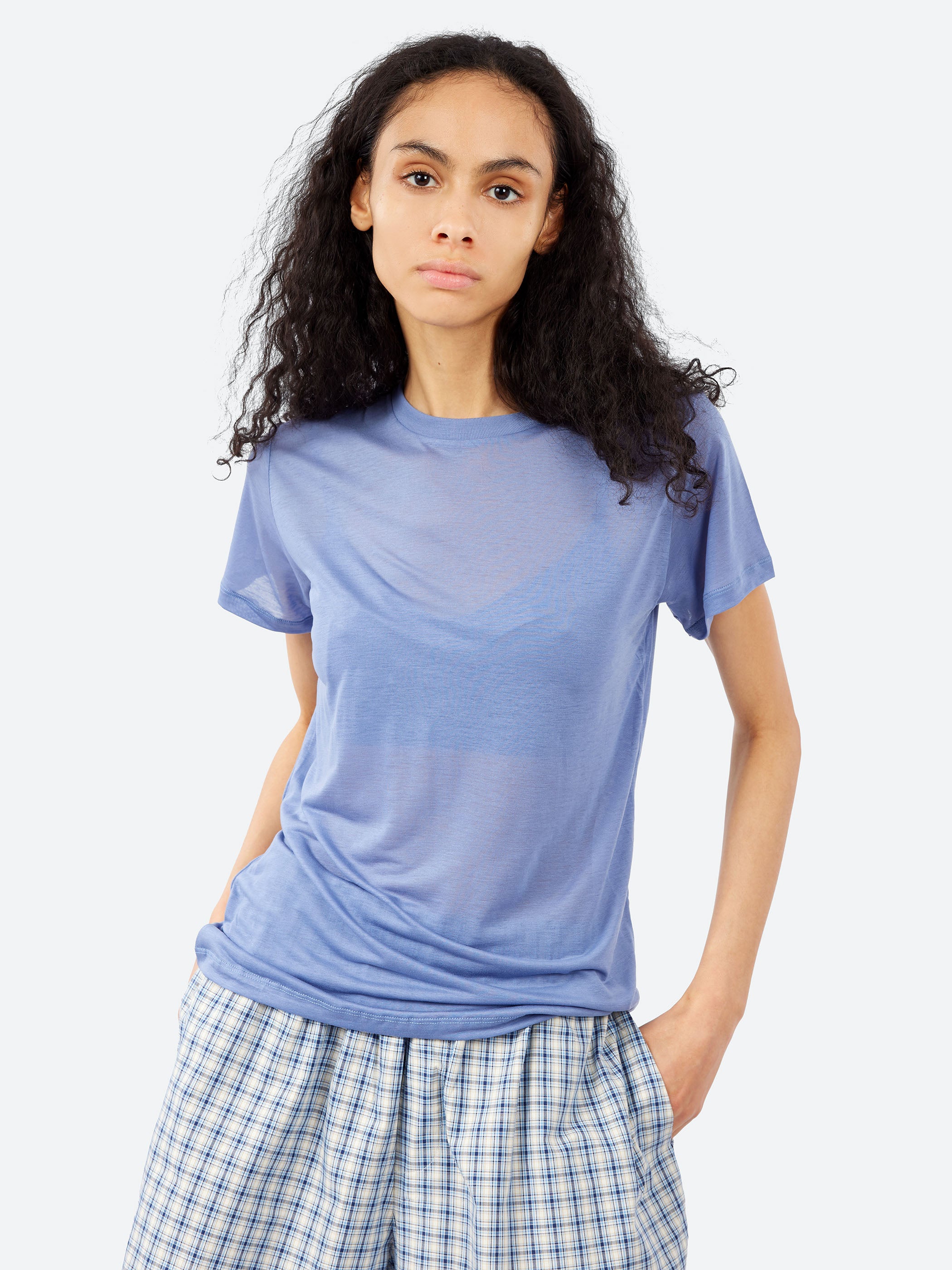 Baserange - Tee Shirt in Koel Blue – gravitypope