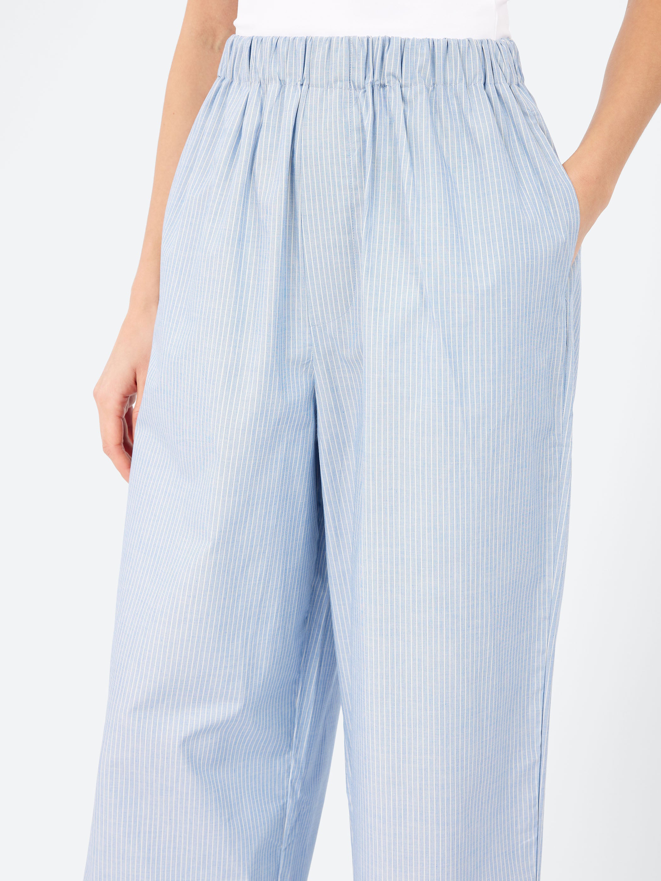 Baserange - Claude Pants in Blue Stripe – gravitypope