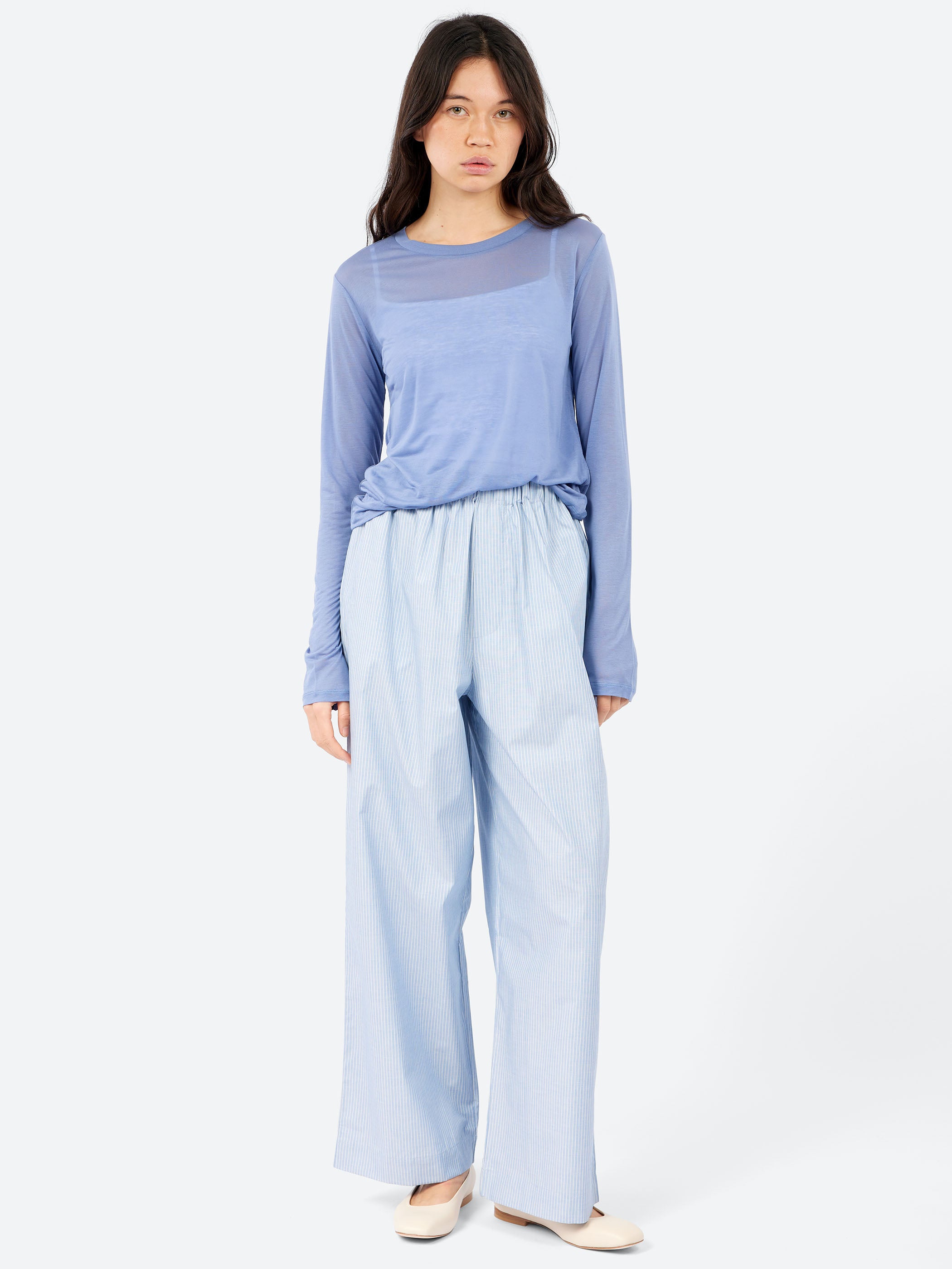 Baserange - Claude Pants in Blue Stripe – gravitypope