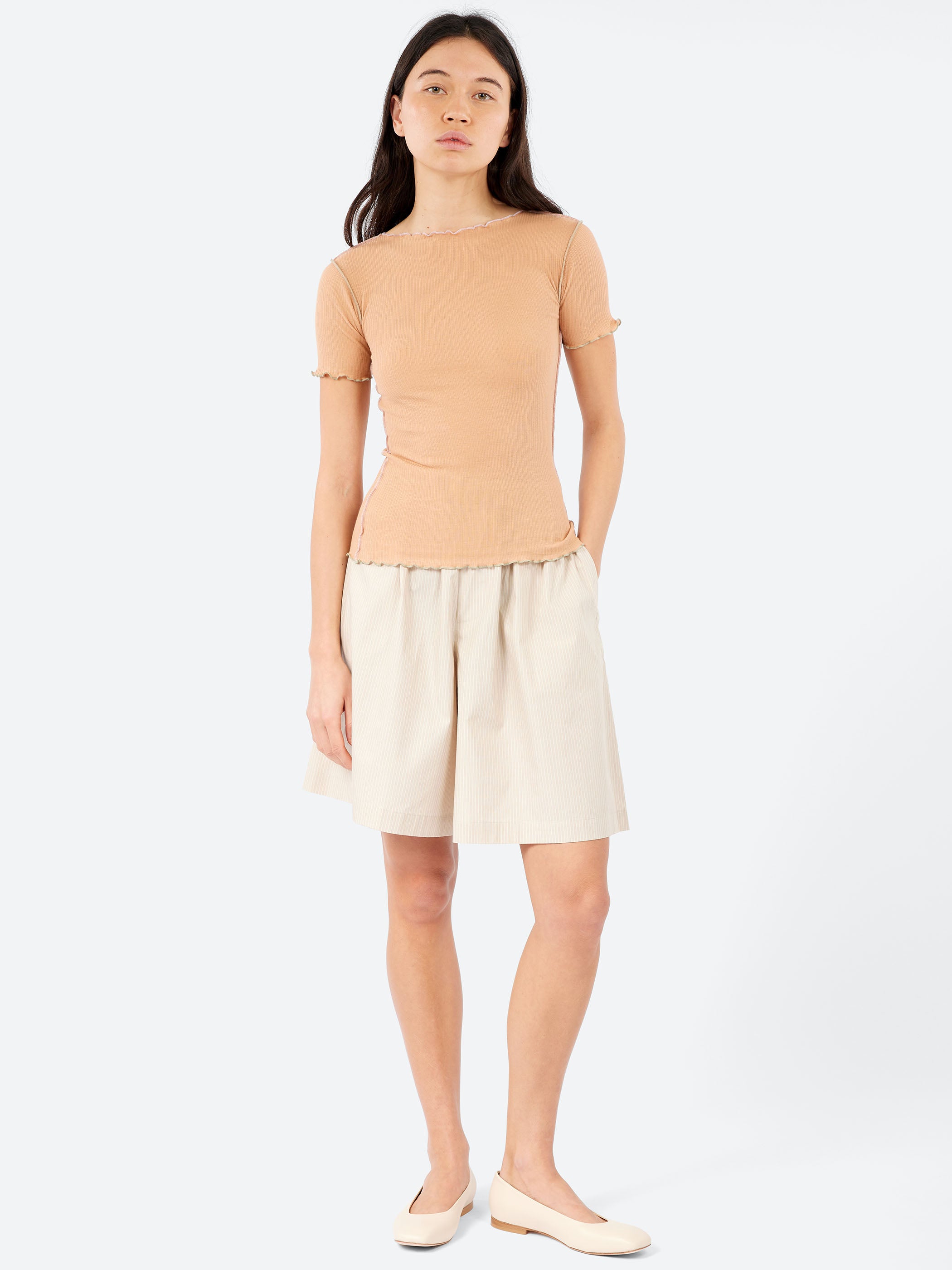 Baserange - Claude Shorts in Blue Check – gravitypope