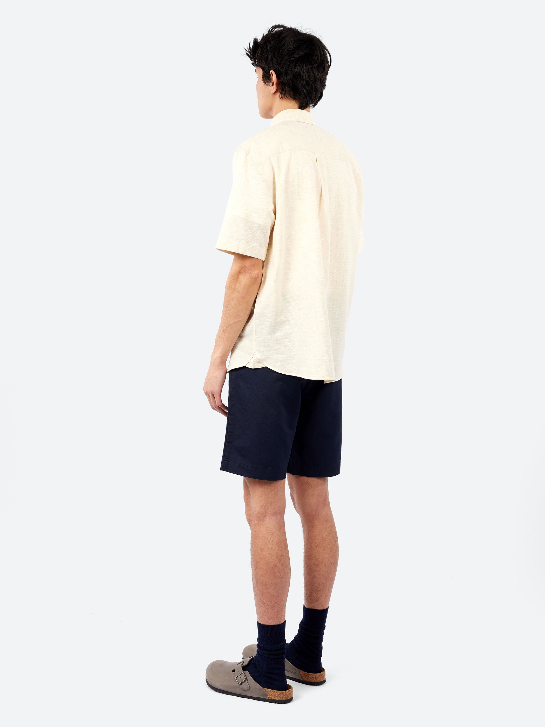 Short Sleeve Cotton Linen Shirt