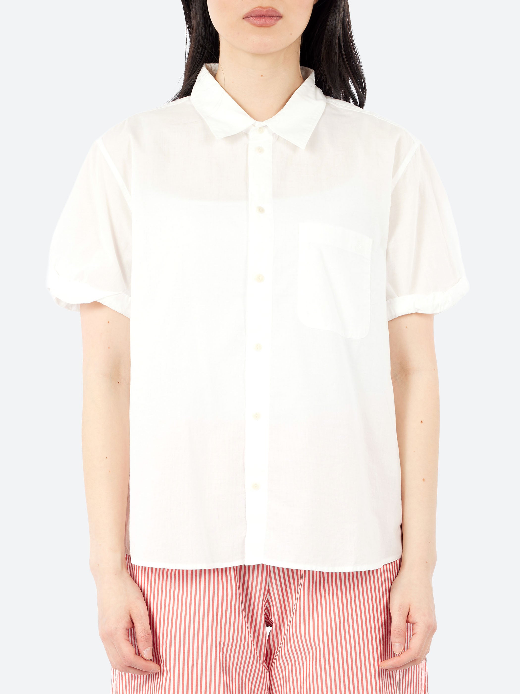 Lightweight Cotton Poplin Short Sleeve Shirt