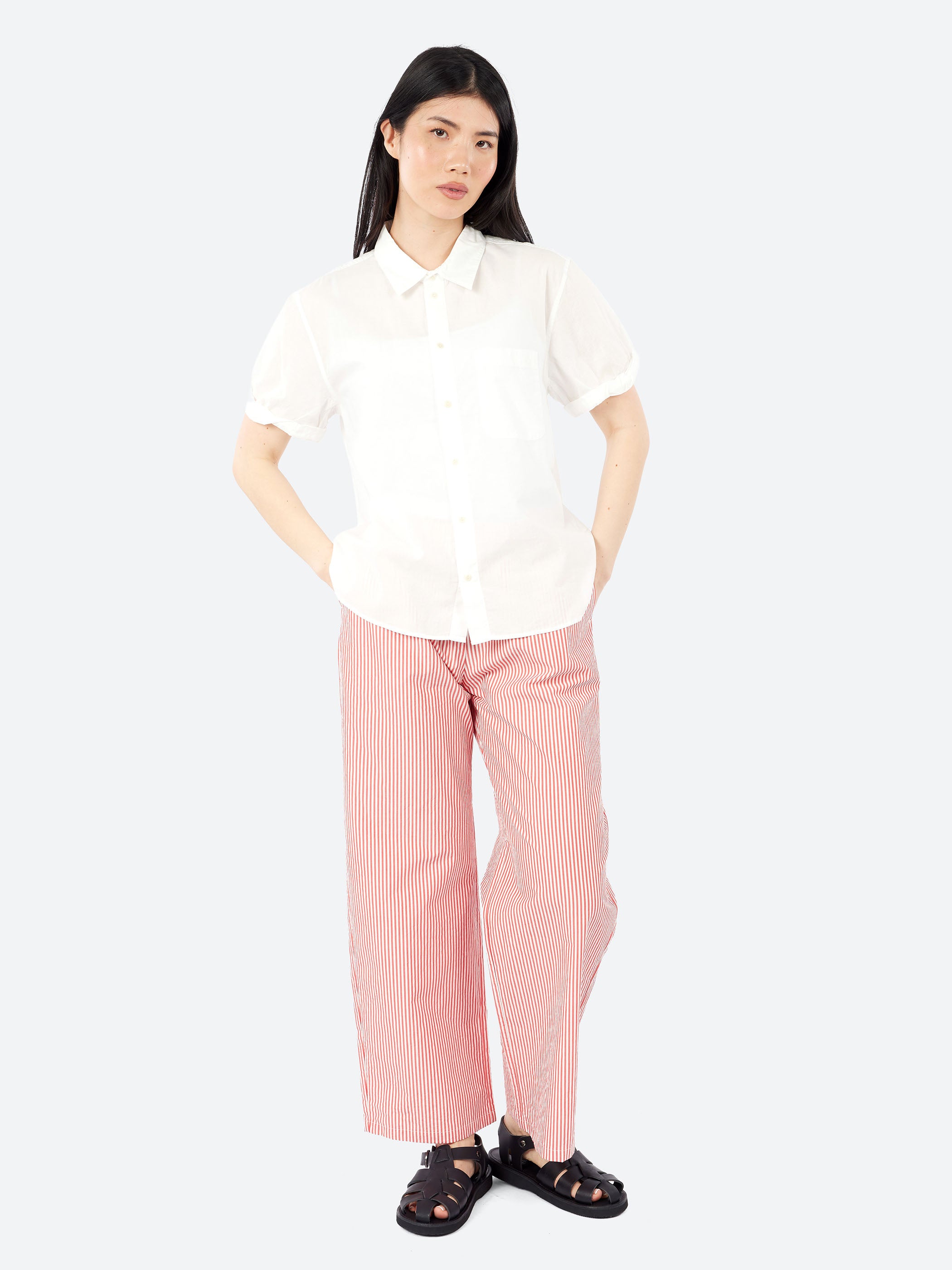 Lightweight Cotton Poplin Short Sleeve Shirt