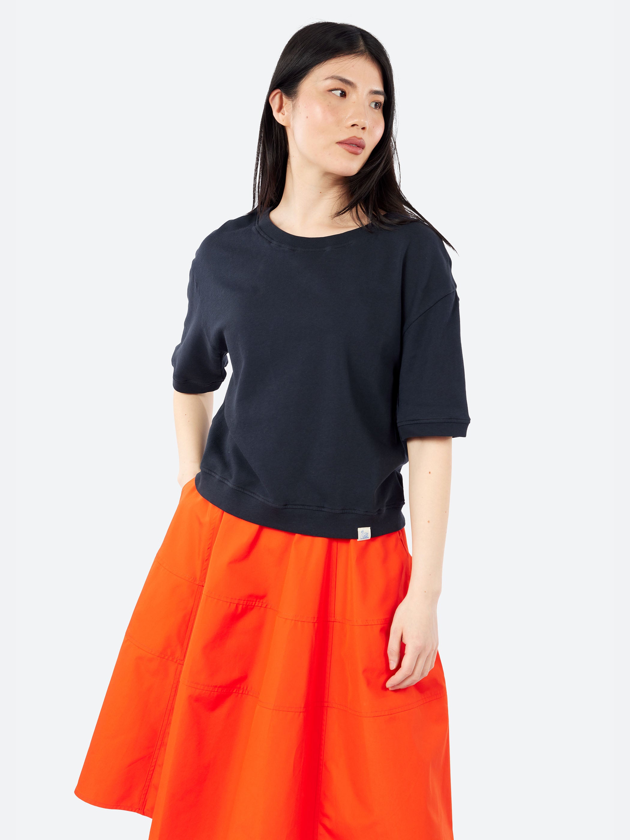 Lightweight American Fleece Women's Short Sleeve Sweatshirt