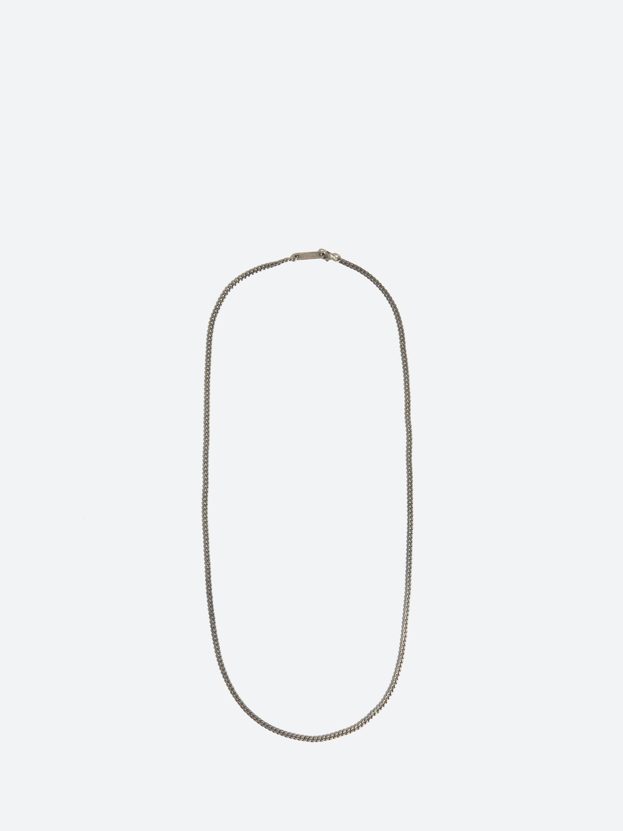 Miansai - 3mm Cuban Chain in Oxidized Brushed Silver – gravitypope