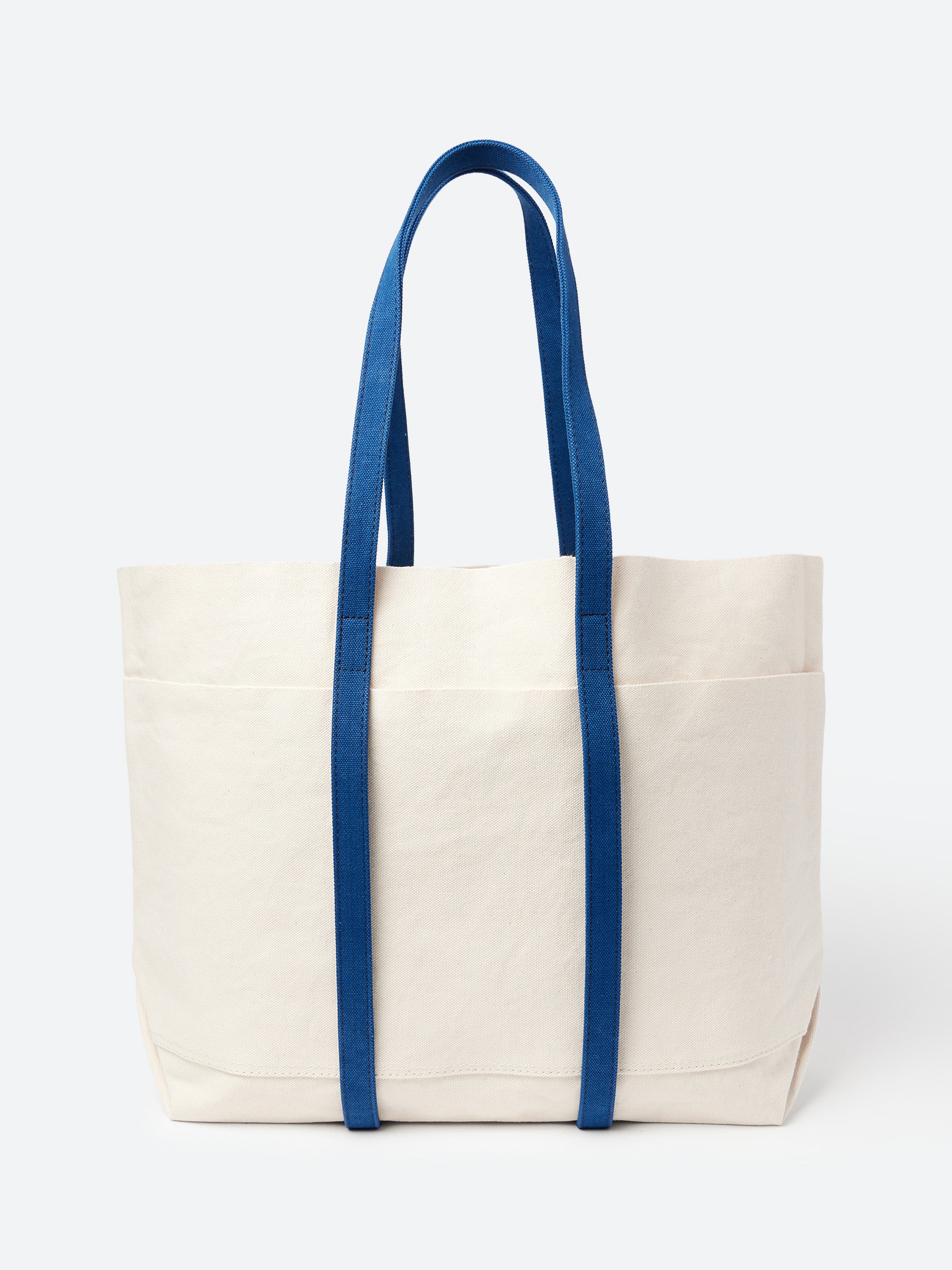 Medium Washed Canvas Two-Tone Tote