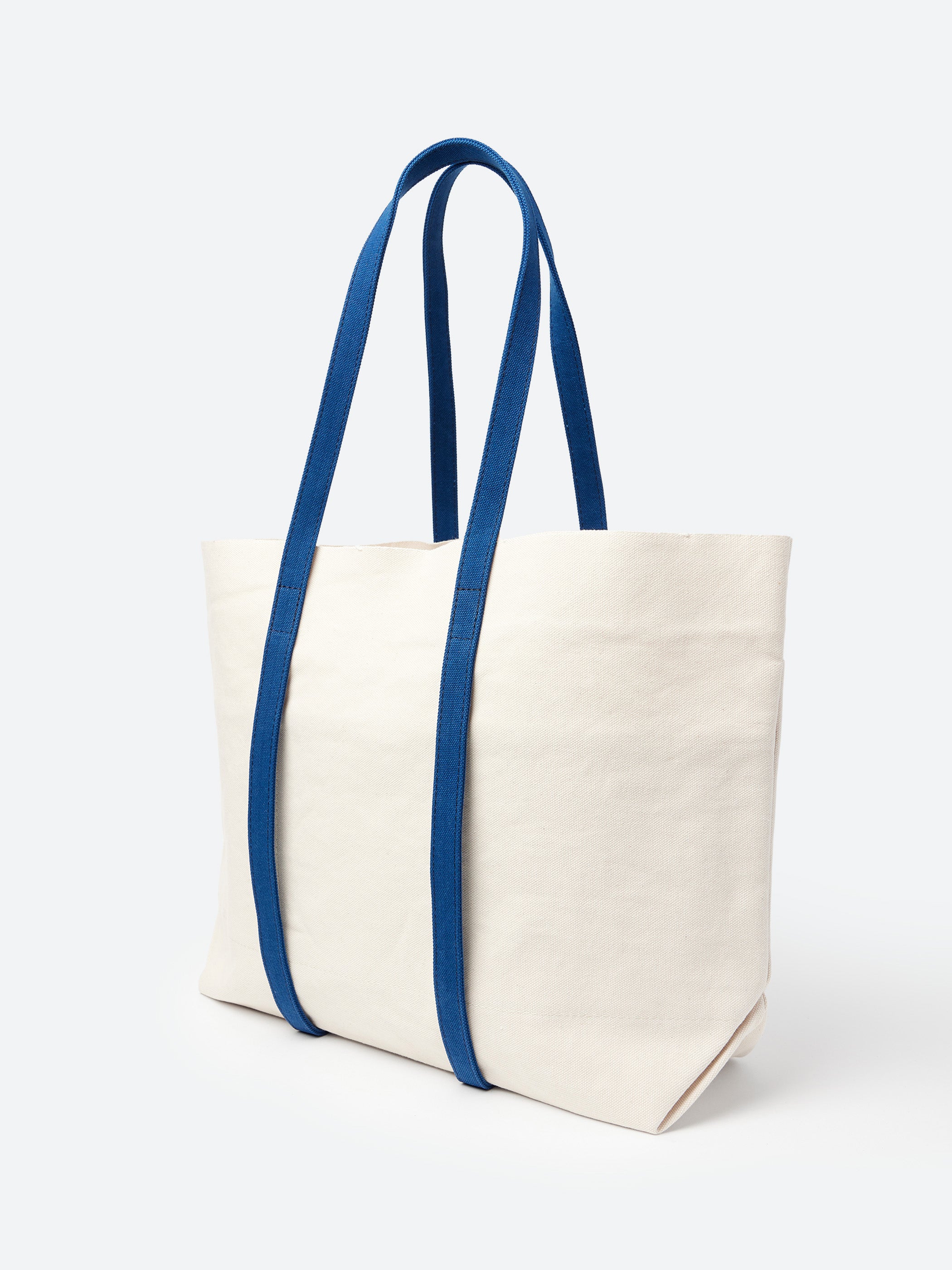 Medium Washed Canvas Two-Tone Tote