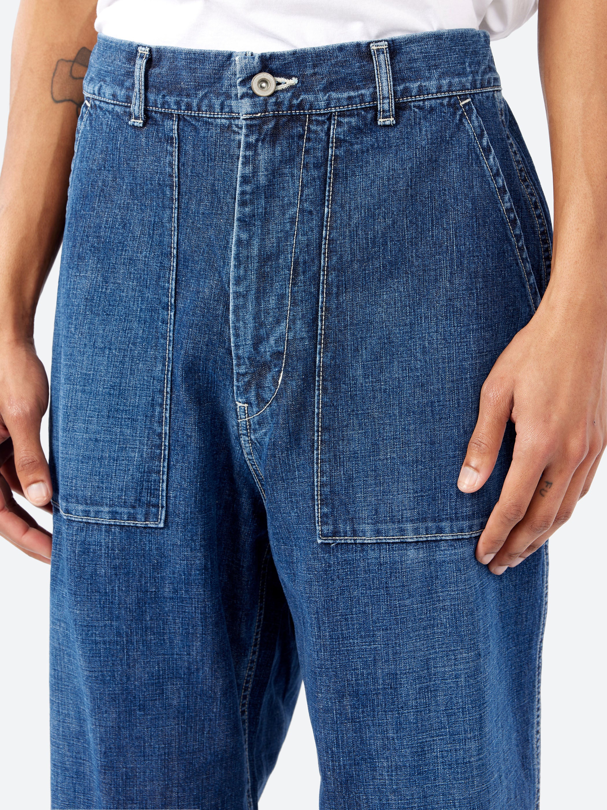 11oz Denim Baggy Baker Pants