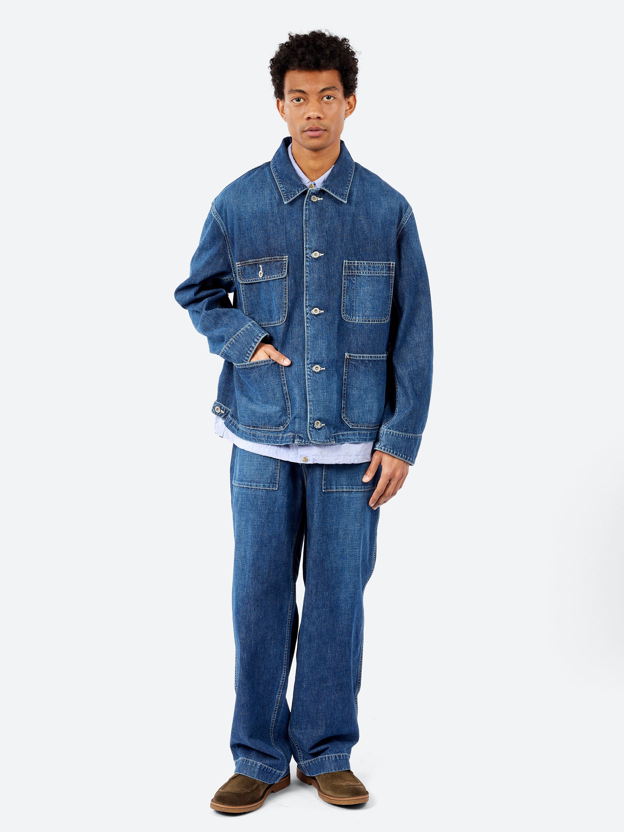 11oz Denim Baggy Baker Pants