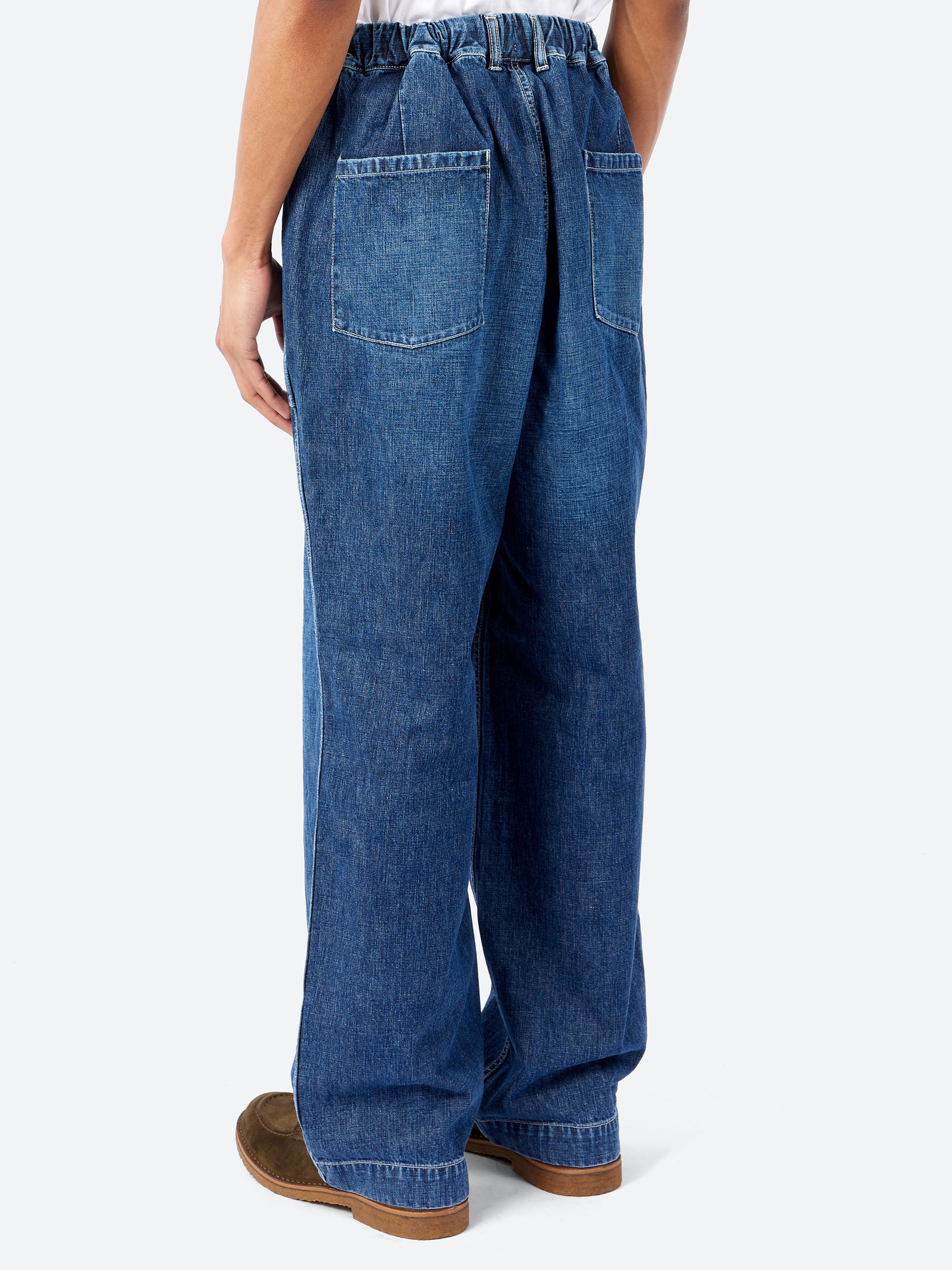 Sage de Cret - 11oz Denim Baggy Baker Pants in Navy – gravitypope