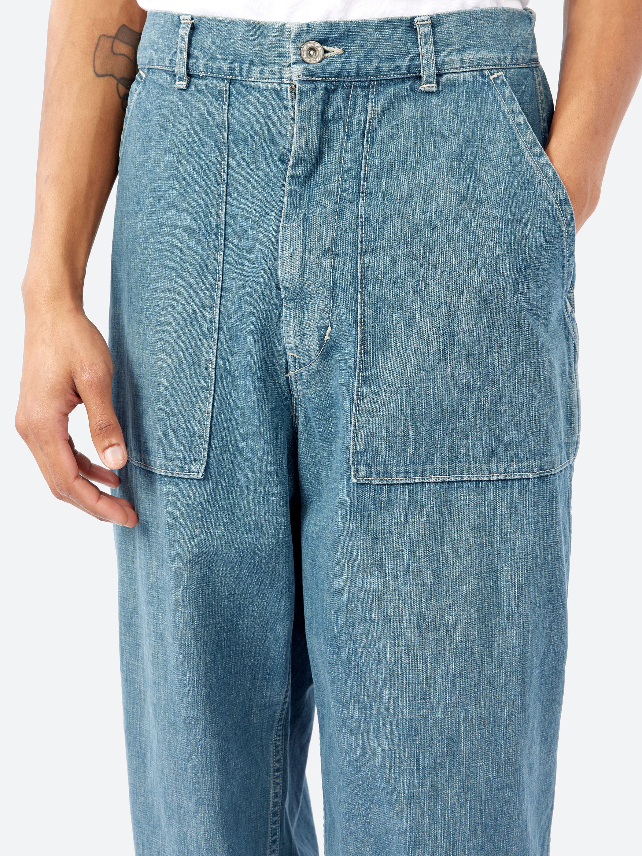 11oz Denim Baggy Baker Pants