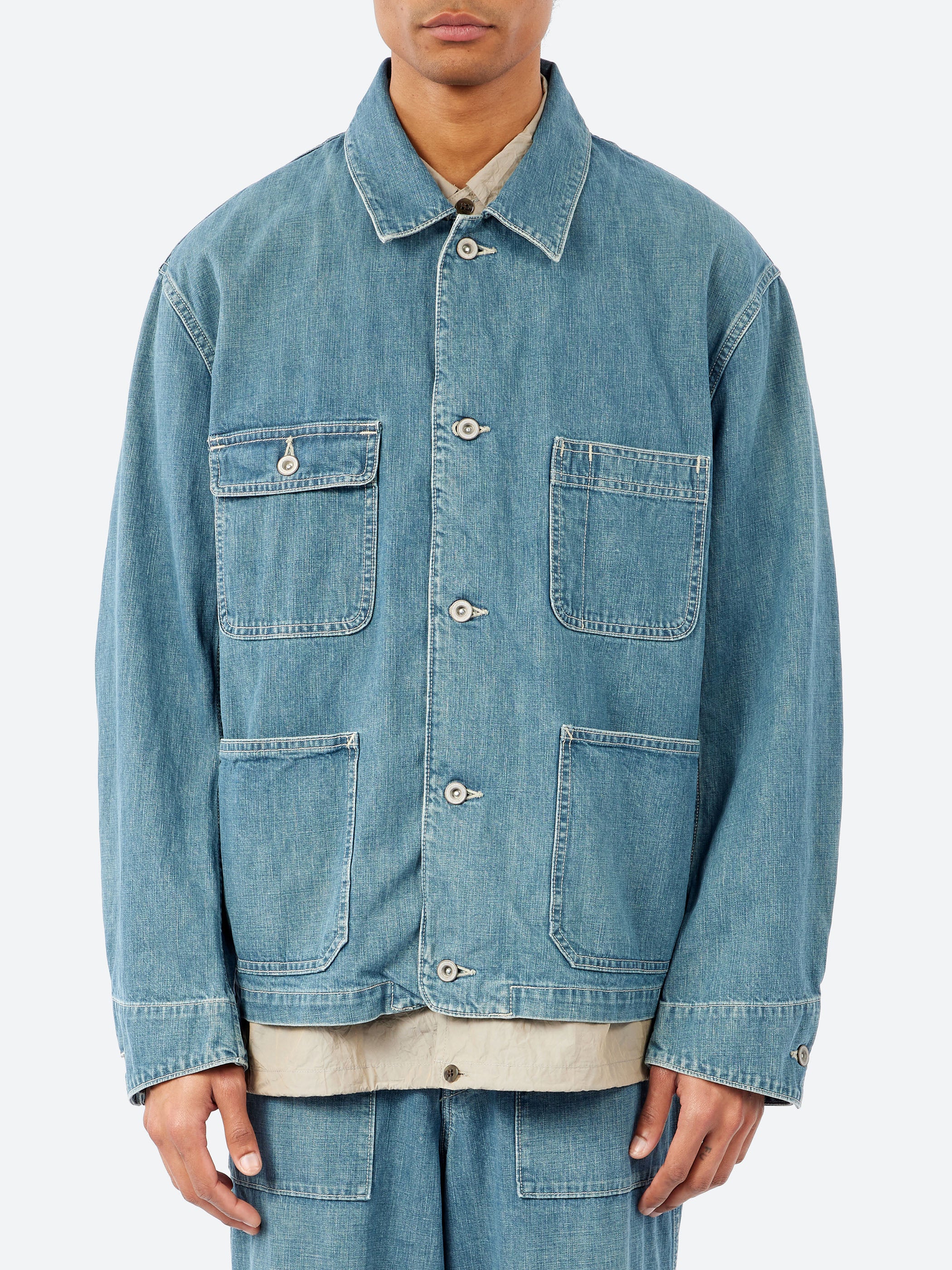 11 oz Denim Short Coverall Jacket