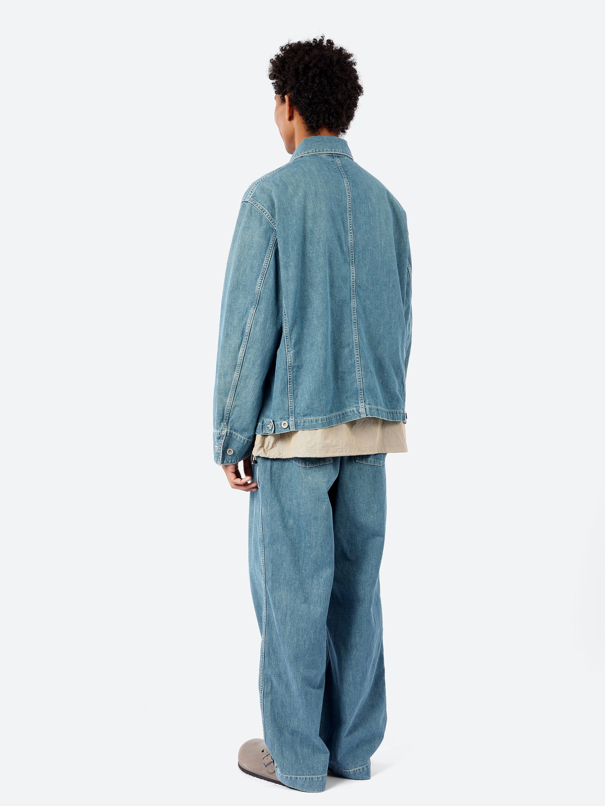 Sage de Cret - 11 oz Denim Short Coverall Jacket in Navy – gravitypope Sage de Cret - 11 oz Denim Short Coverall Jacket in Navy – gravitypope
