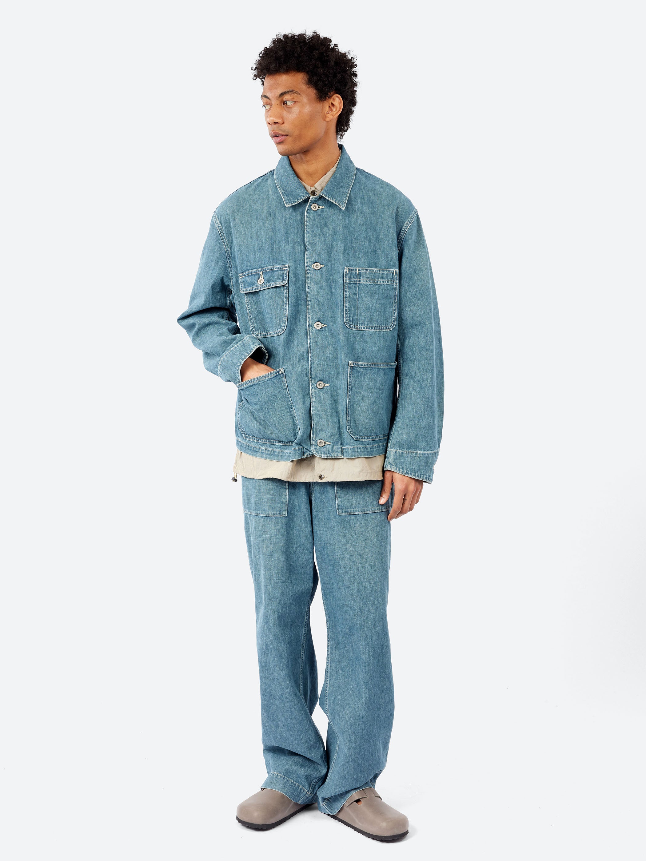 11 oz Denim Short Coverall Jacket