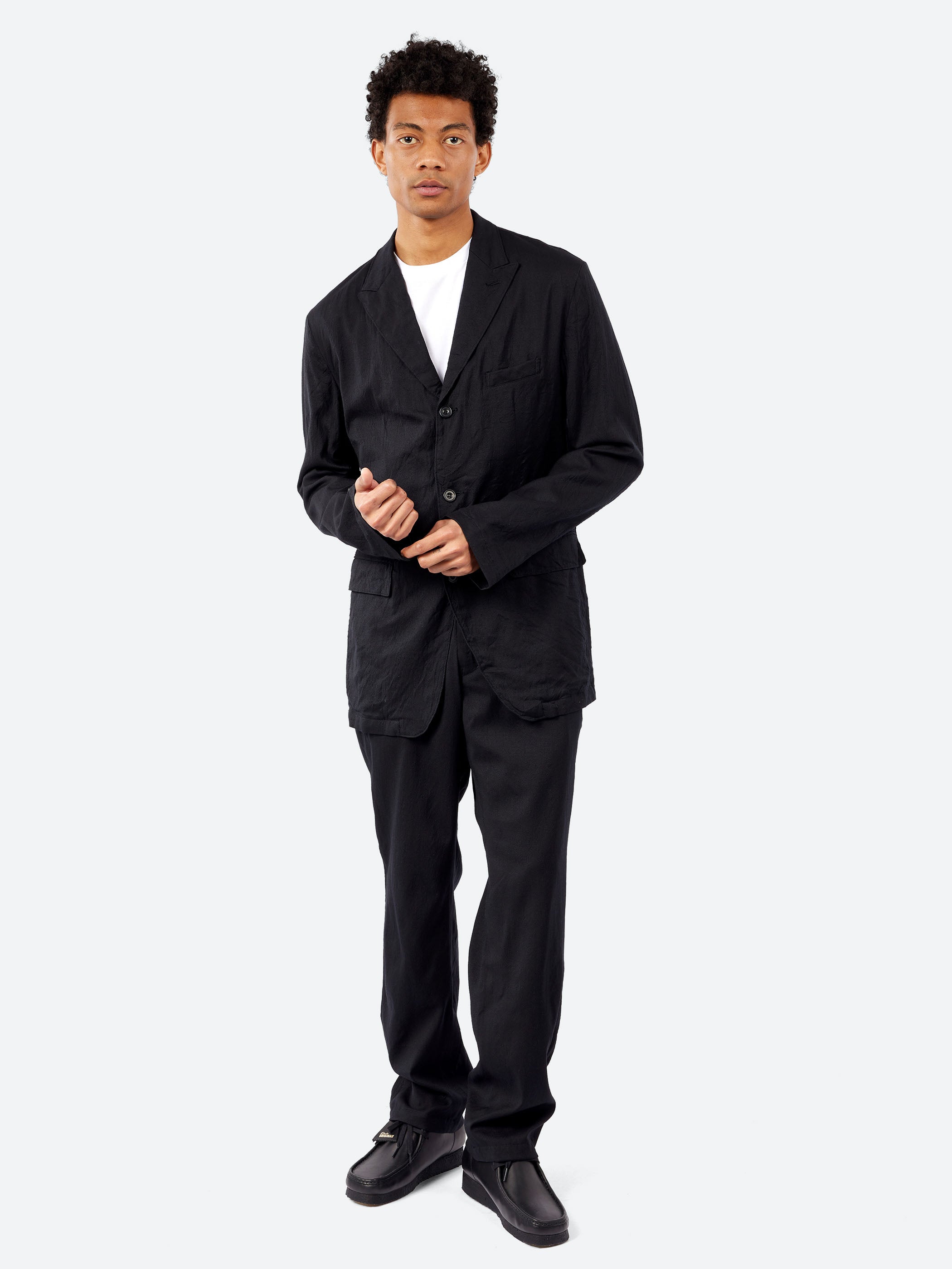 Washer Tumbler Peaked Lapel Jacket