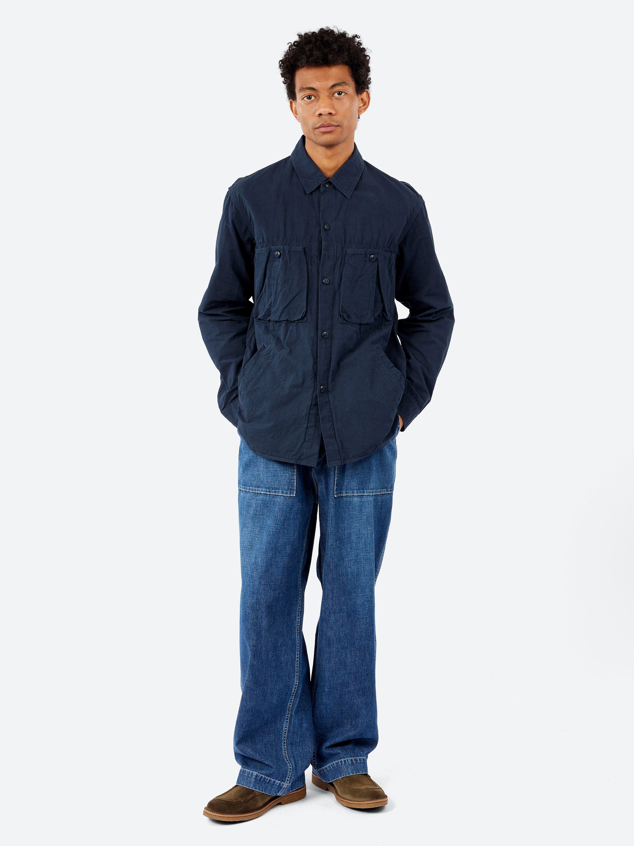 Sage de Cret - 11 oz Denim Short Coverall Jacket in Navy – gravitypope