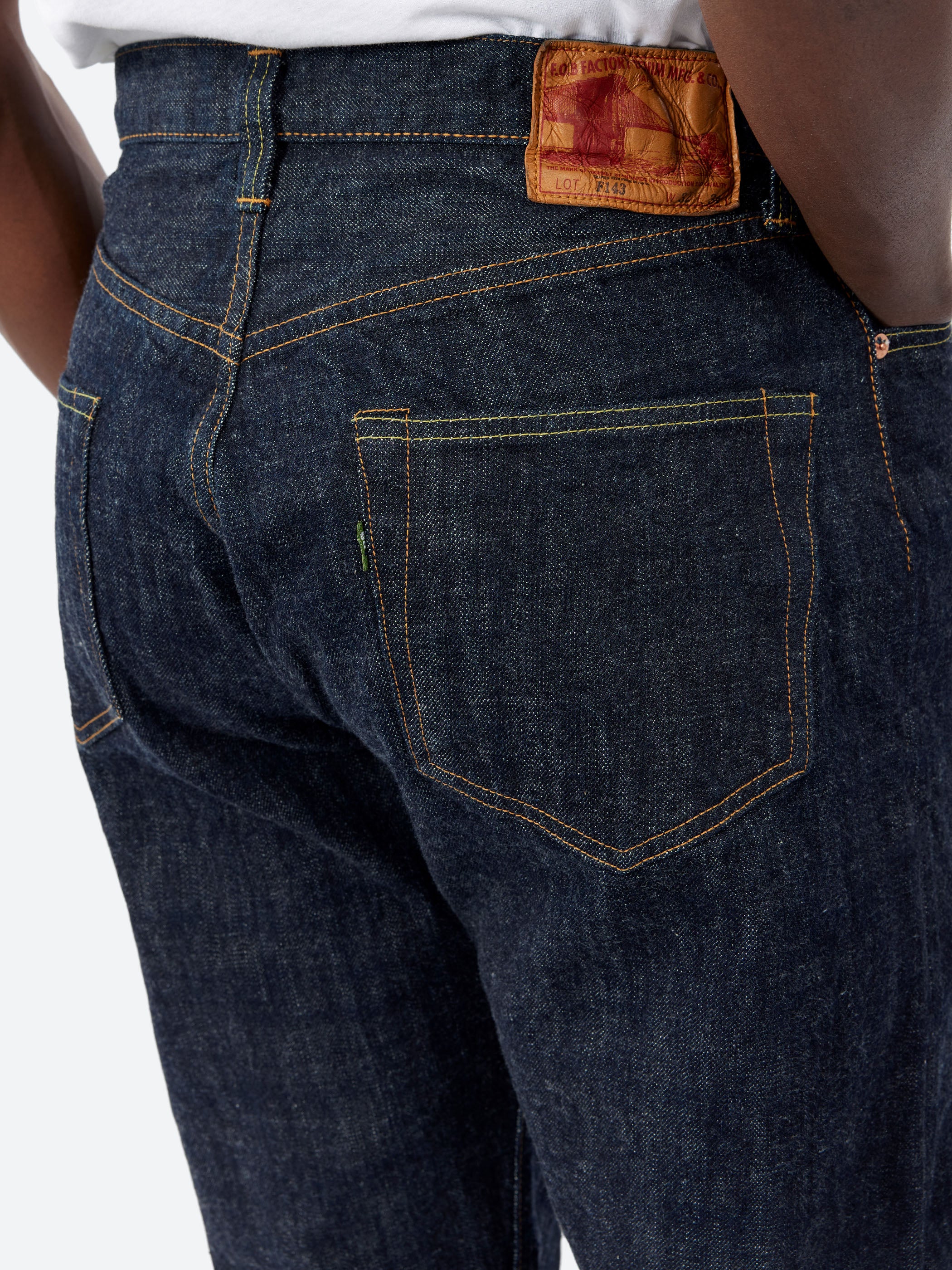 F.O.B. Factory - Selvedge Straight 5P in Blue One Wash – gravitypope