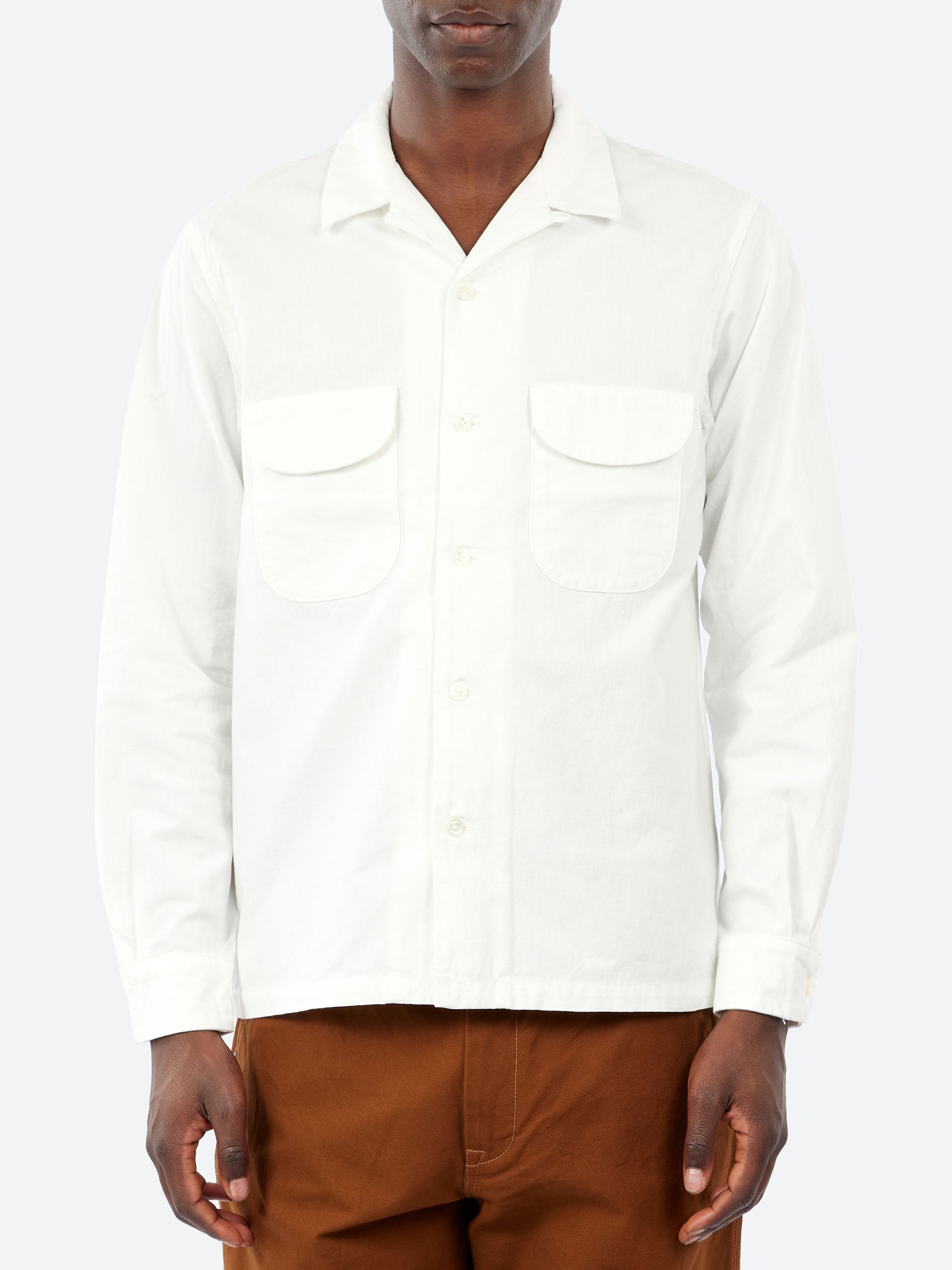 F.O.B. Factory - Oxford Work Shirt in White – gravitypope