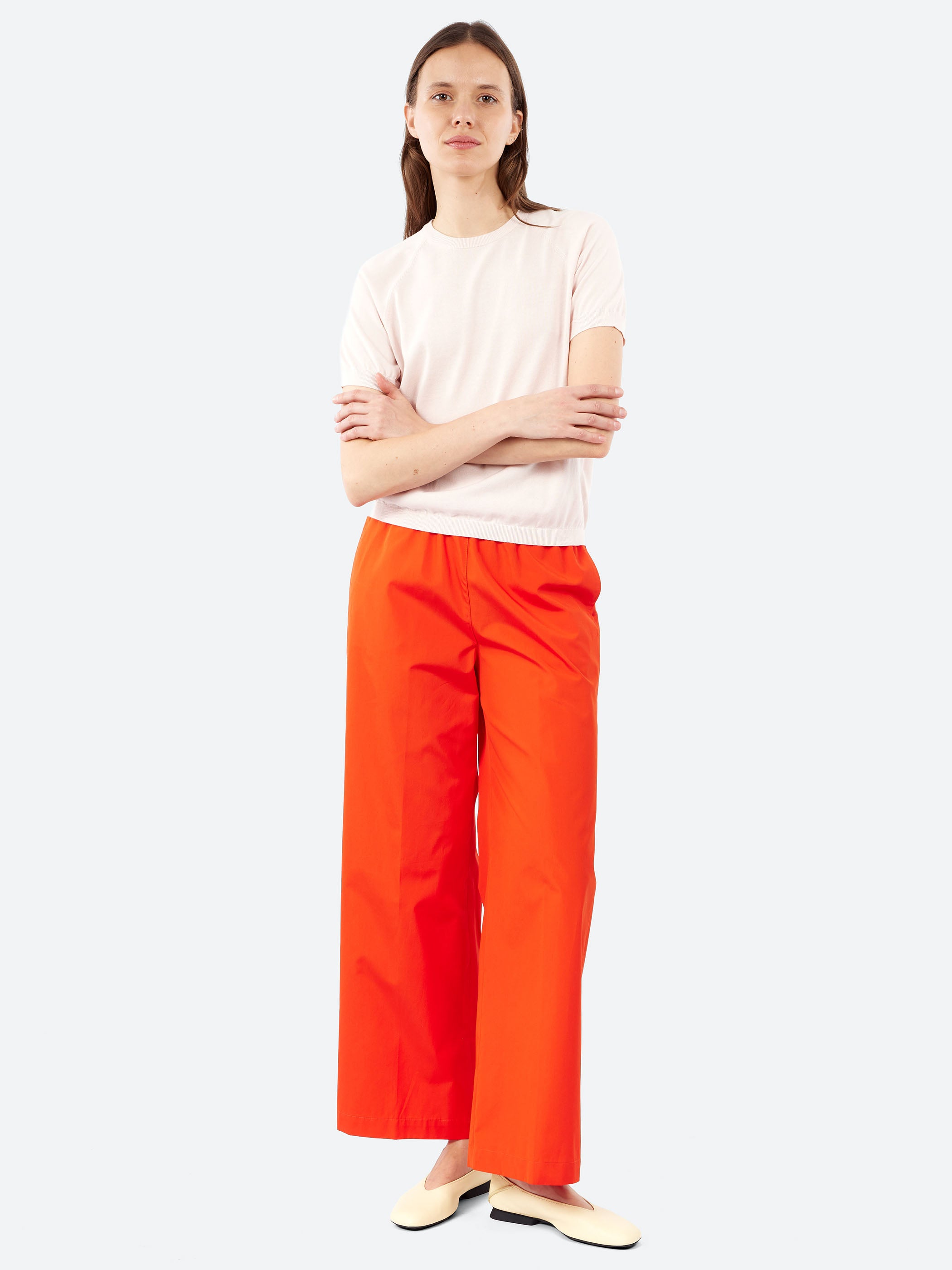 Cotton Poplin Pants