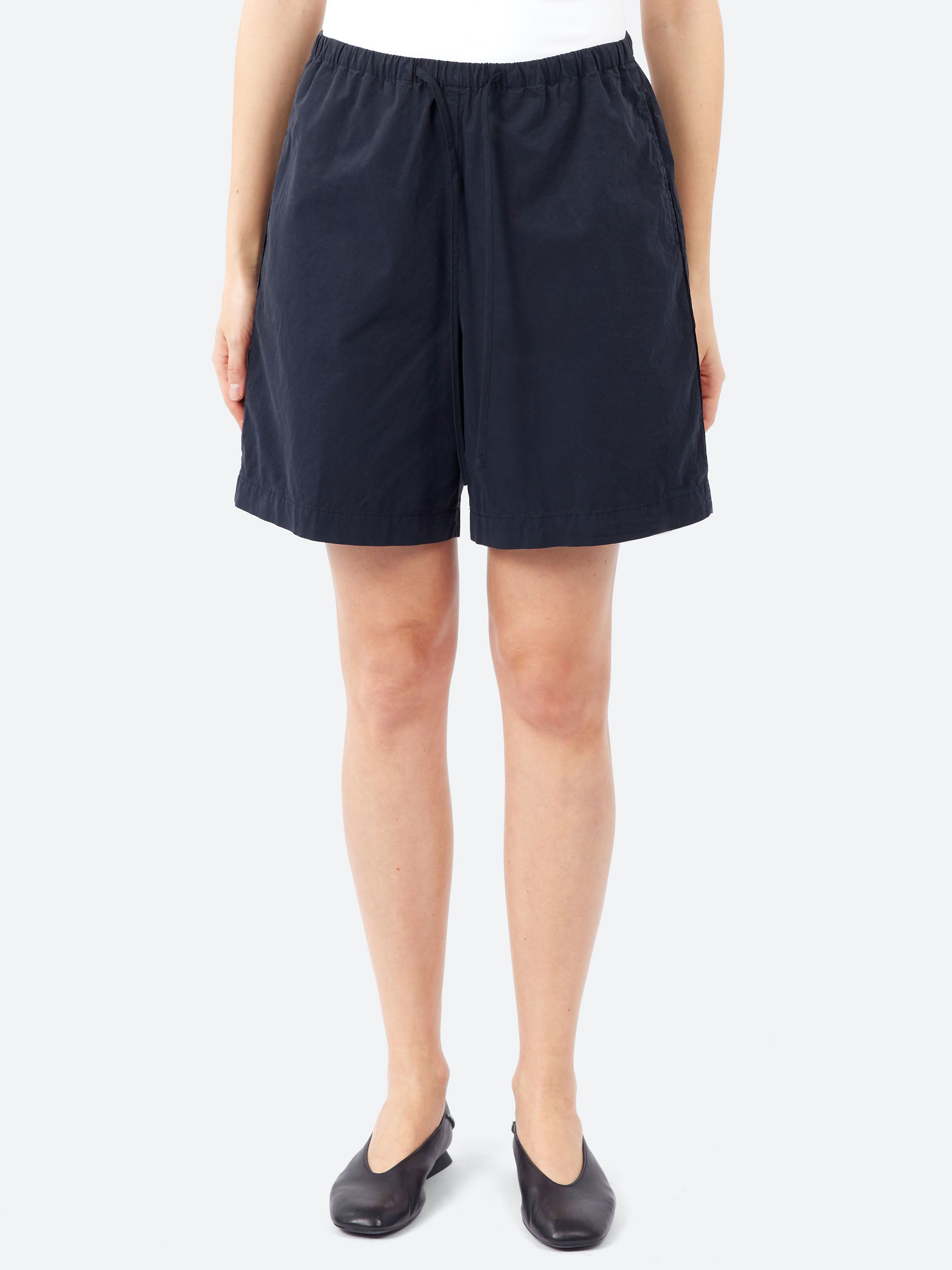 Garment-Dyed Cotton Poplin Shorts