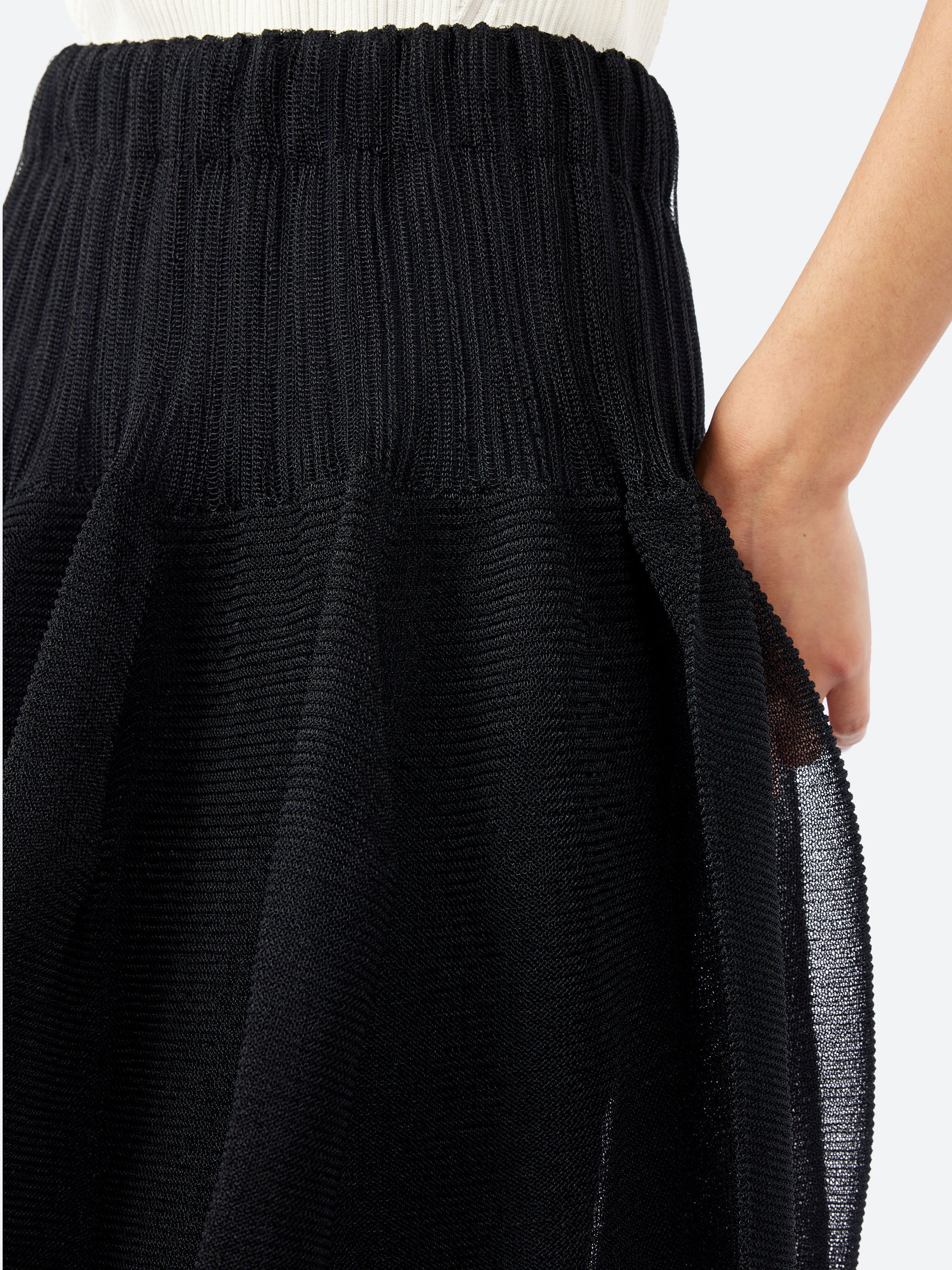 【美品】CFCL POTTERY SKIRT ブラック POTTERY REEF LUXE SKIRT