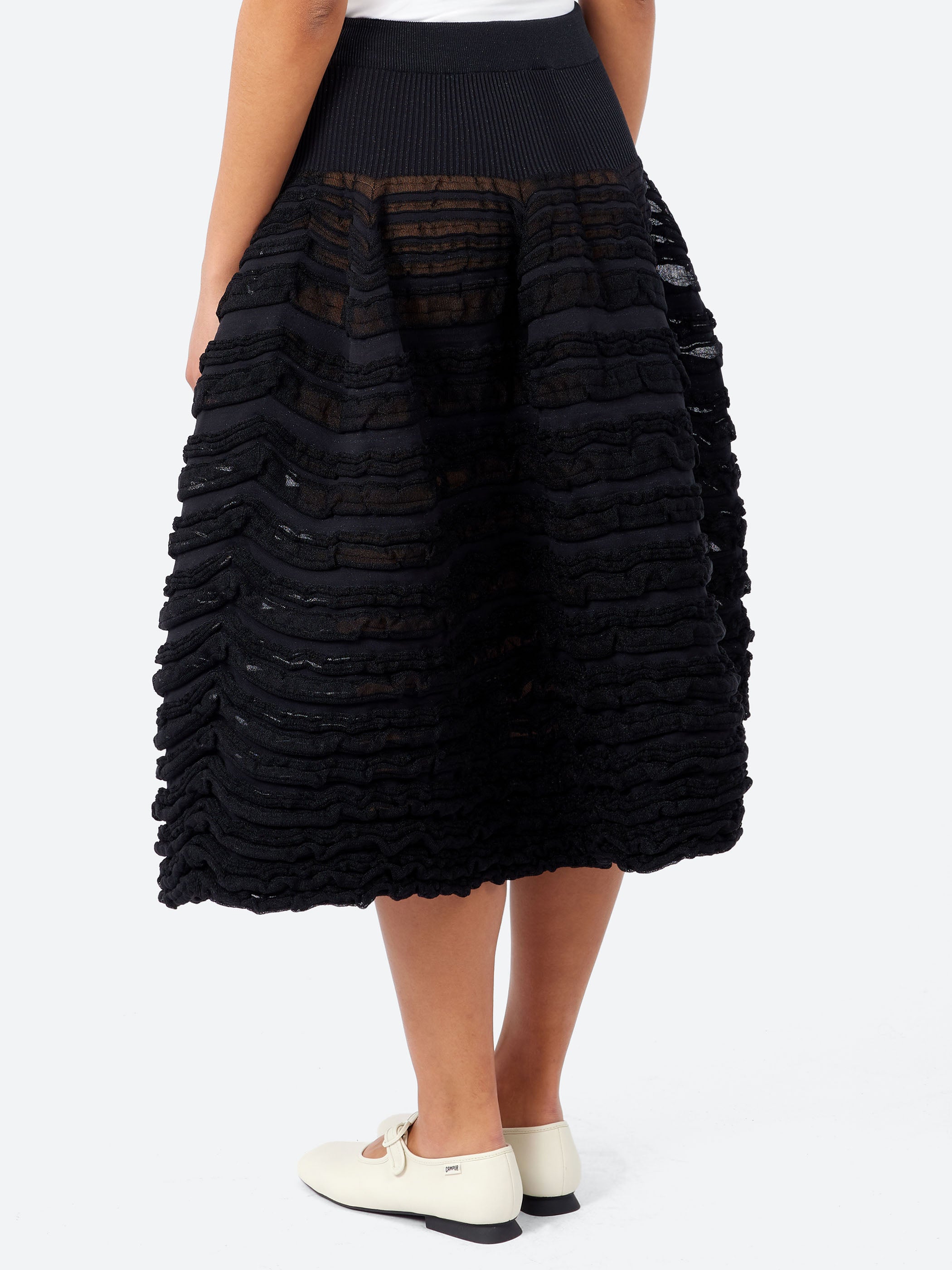 CFCL - Pottery Swell Glitter Skirt in Black – gravitypope