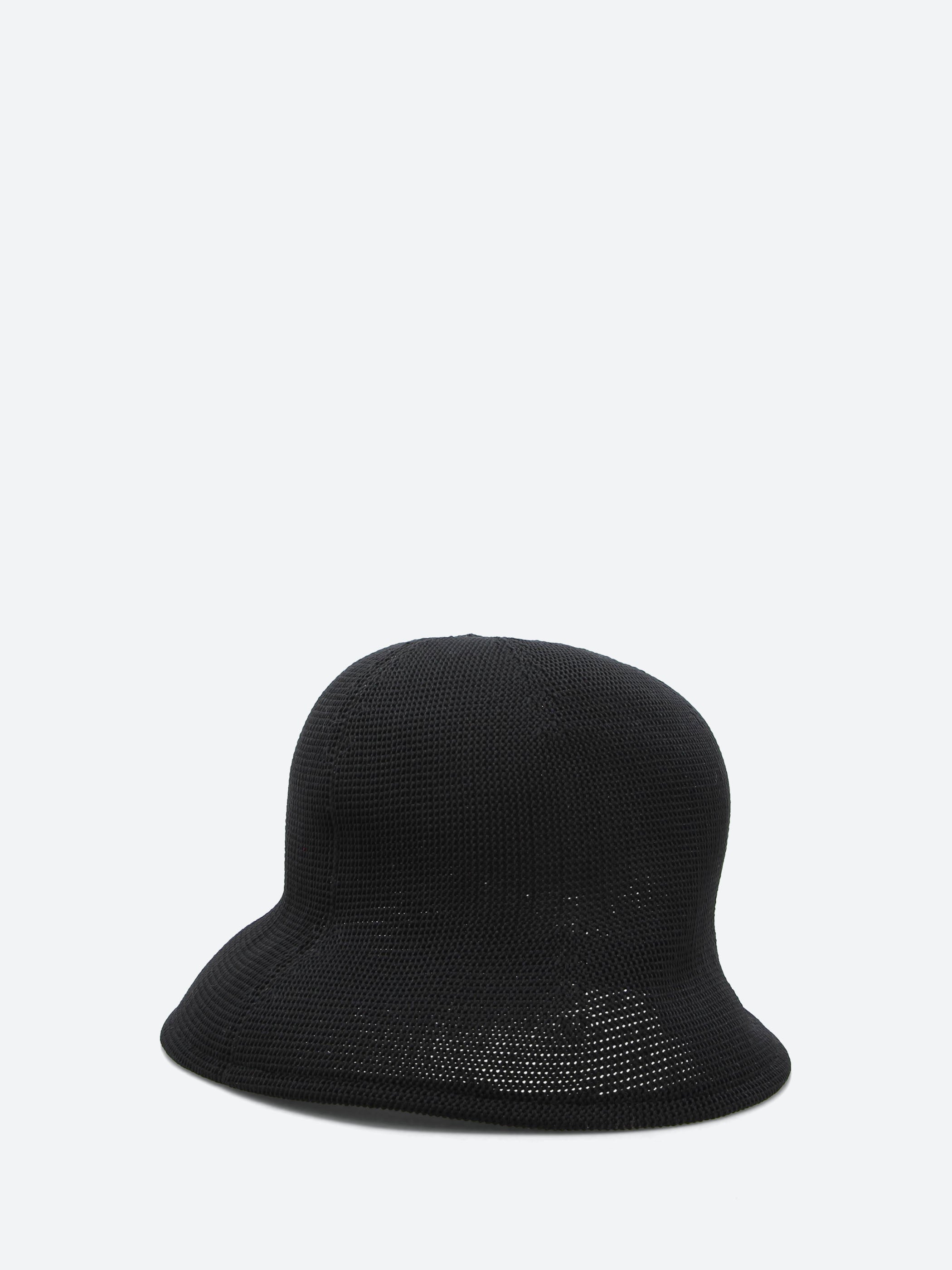 Mesh Knit Asymmetric Hat