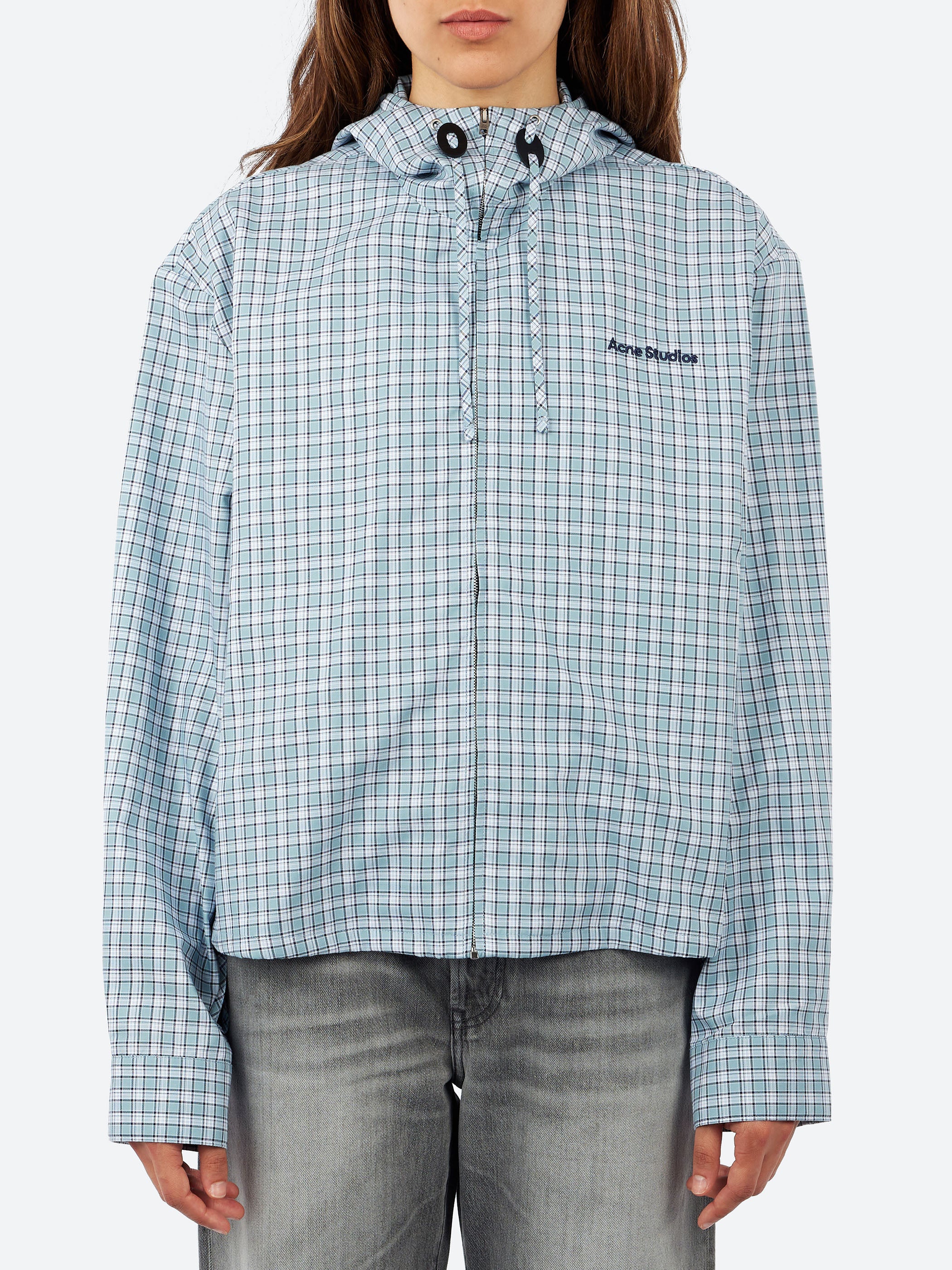 Hooded Check Jacket