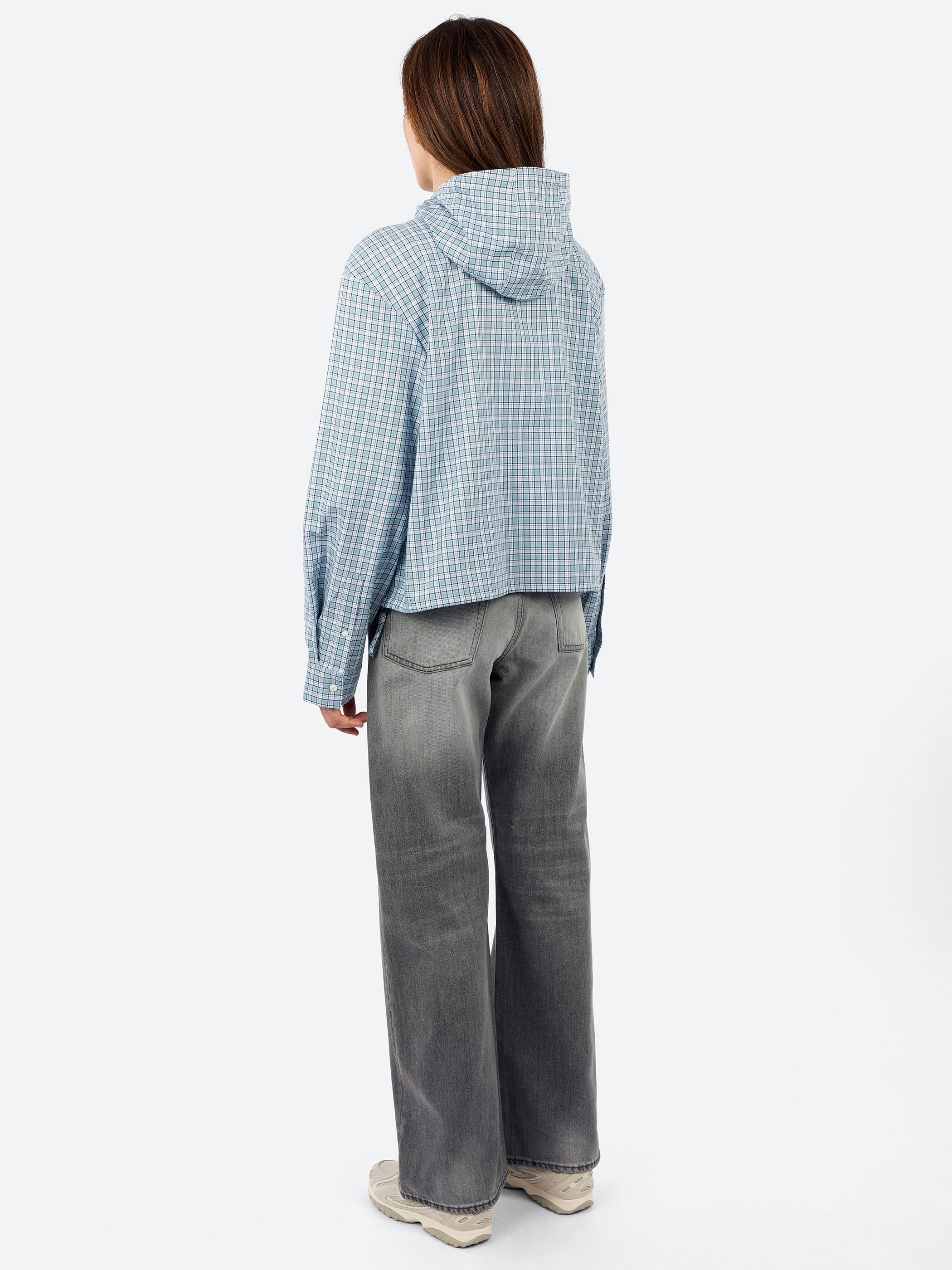 Hooded Check Jacket