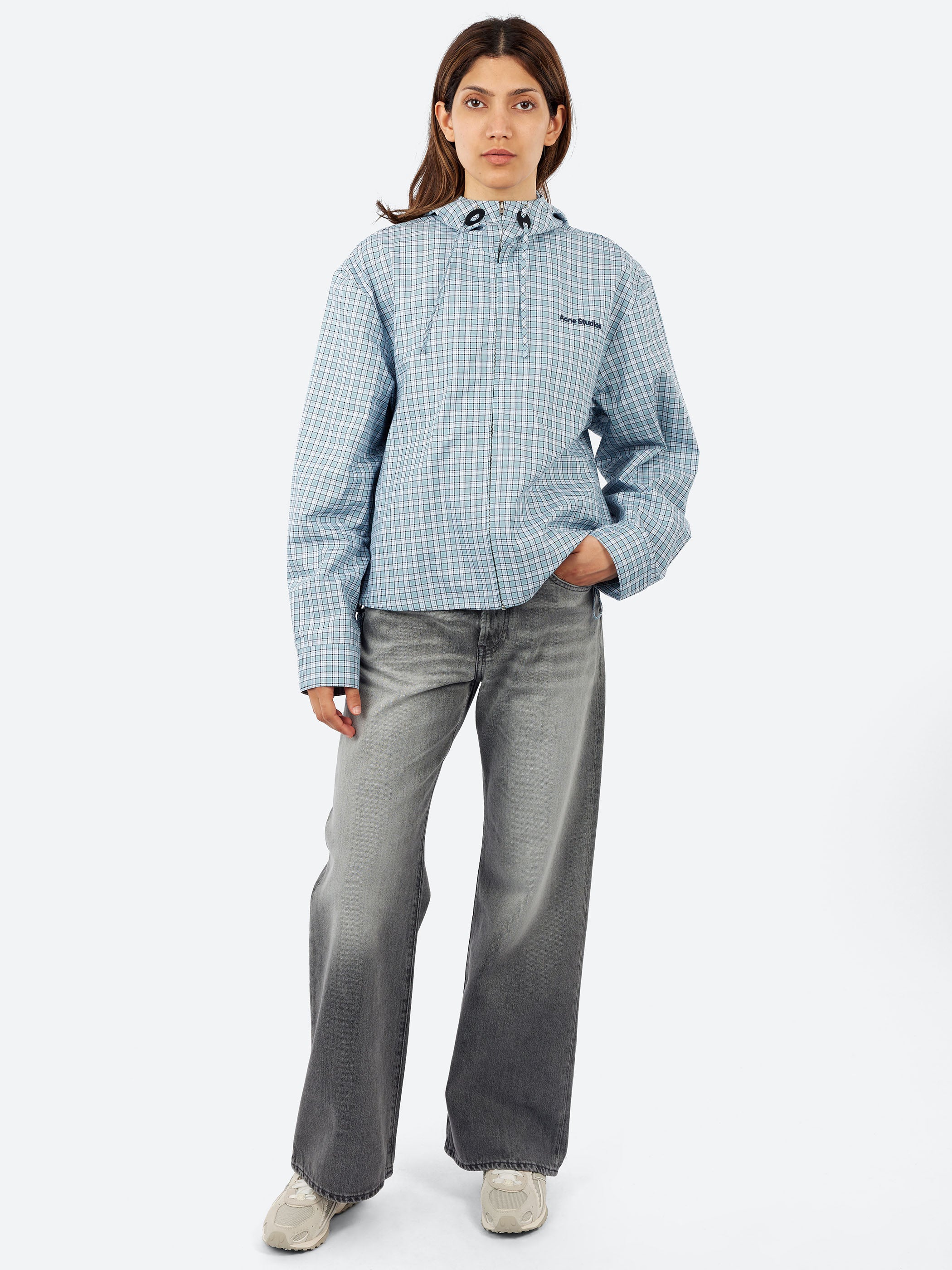 Hooded Check Jacket