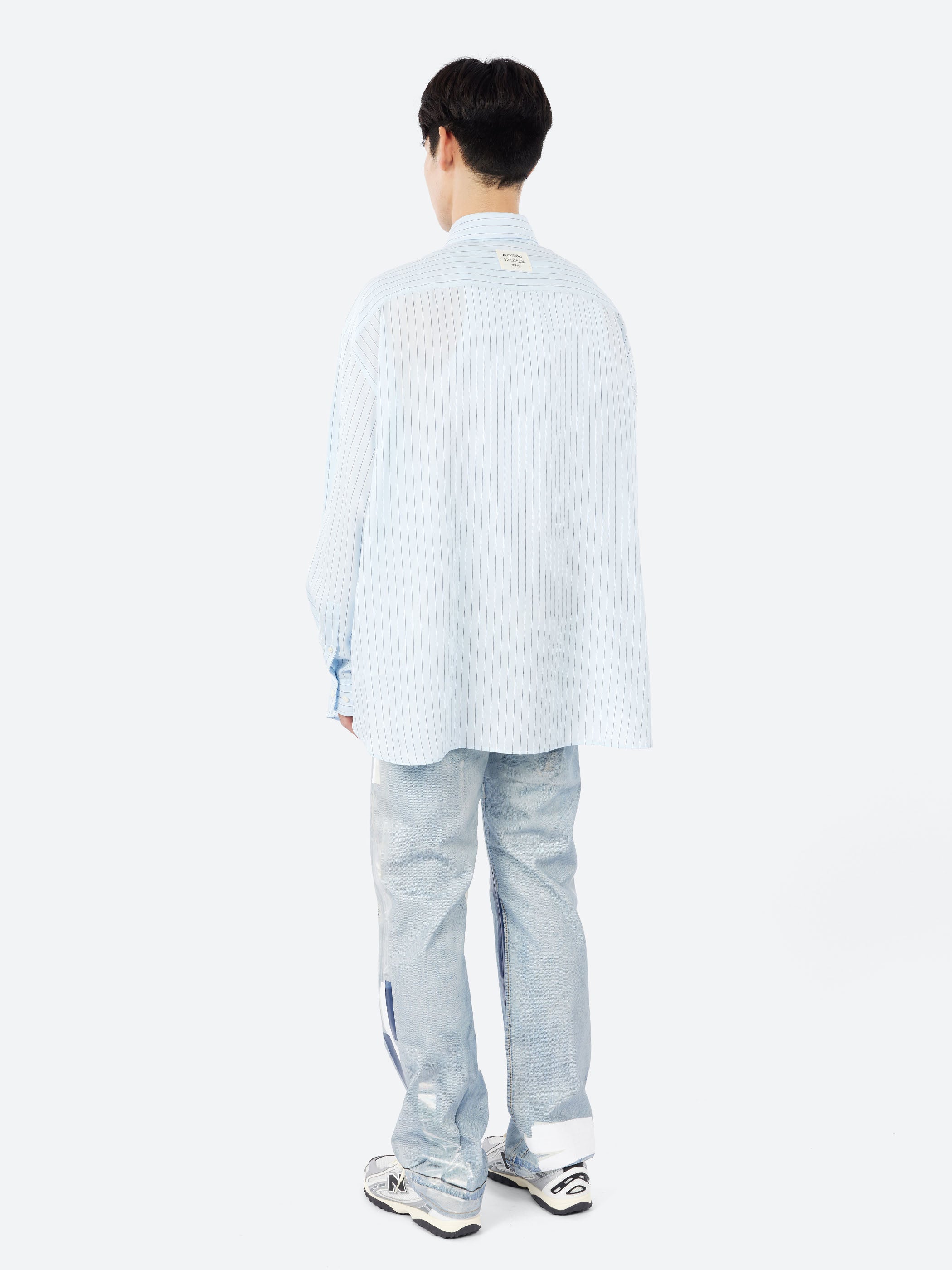 Striped Button-Up Shirt