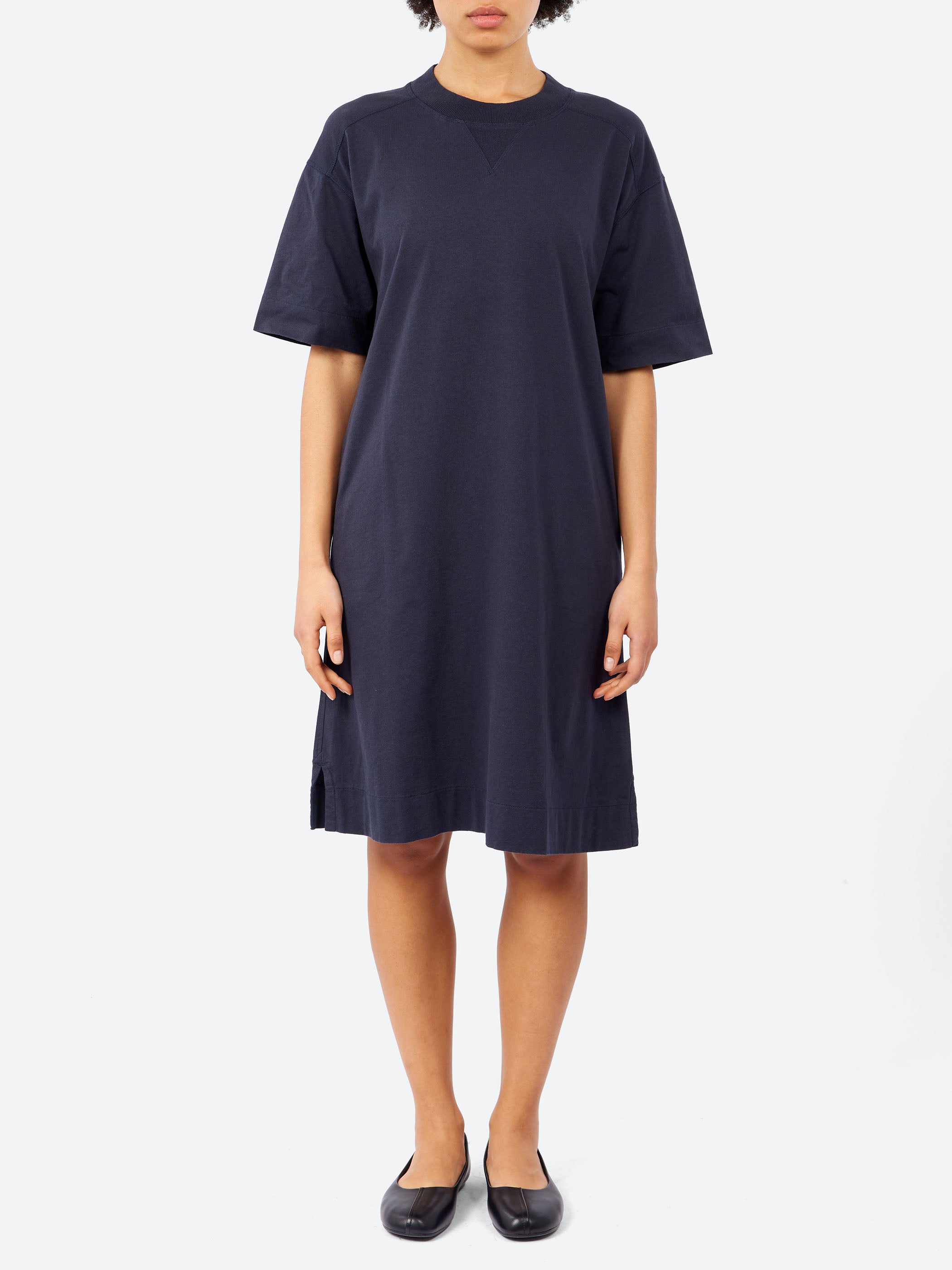 Margaret Howell - MHL. Relaxed T-Shirt Dress in Ink – gravitypope