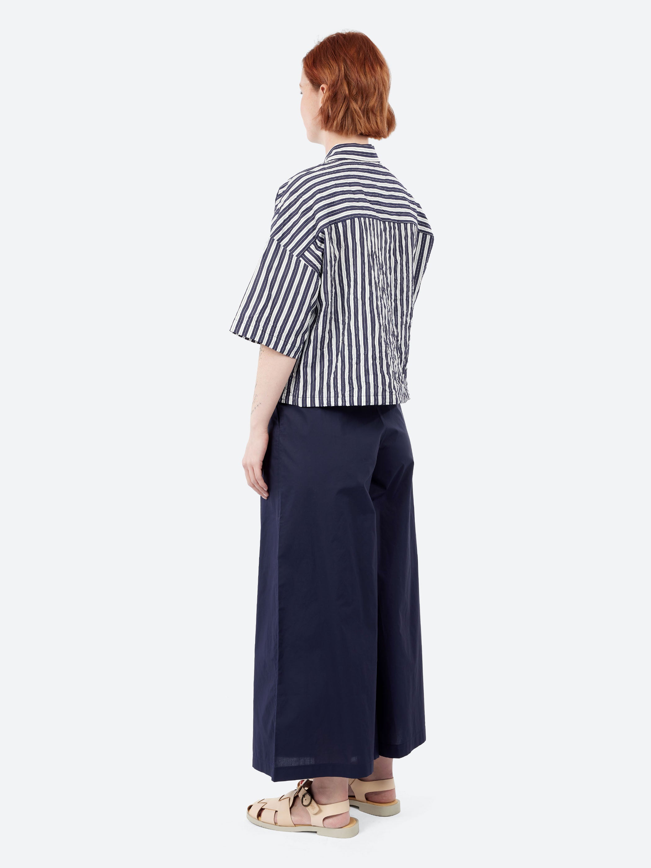 Cropped Crinkled Shirt