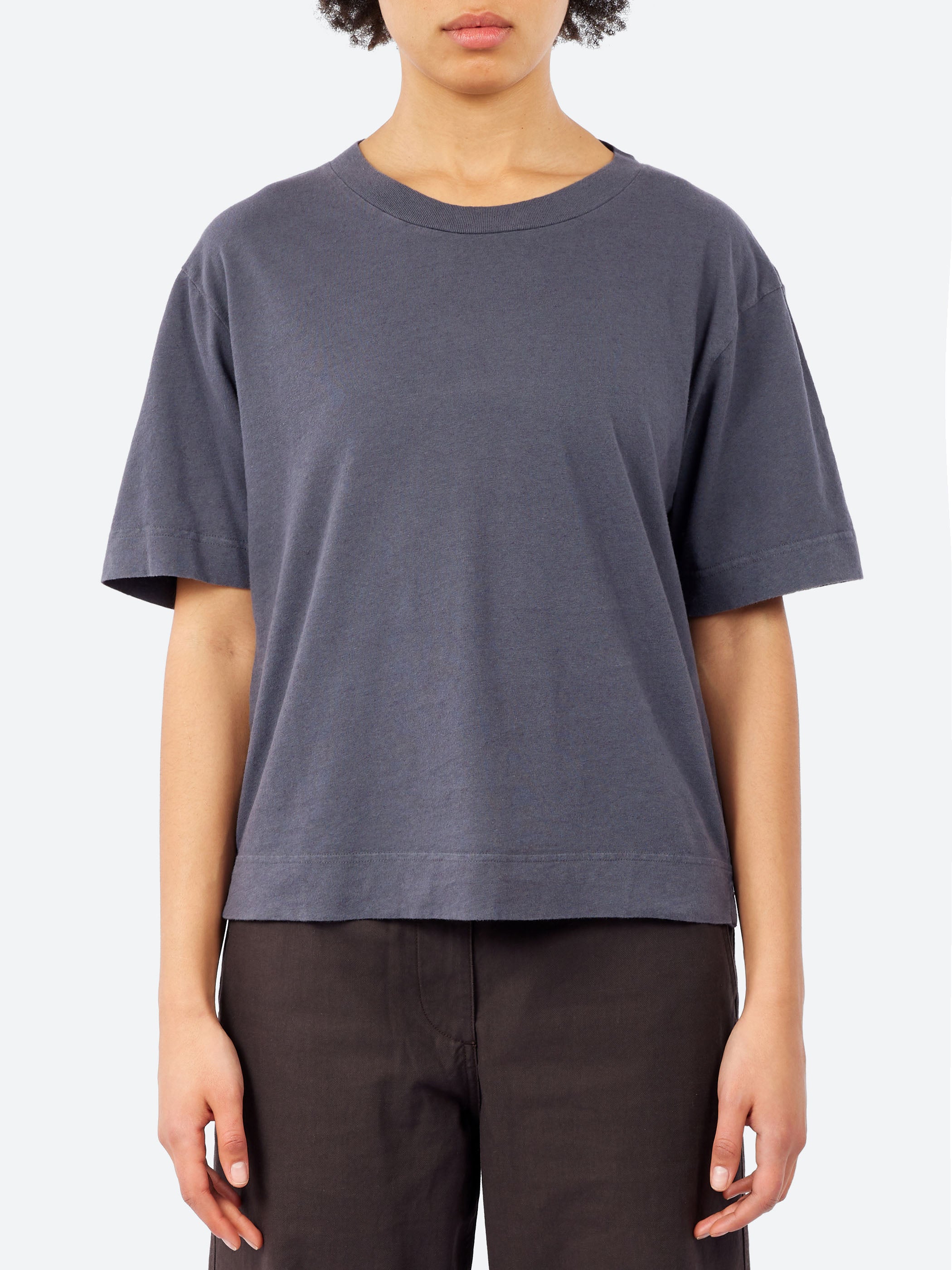Margaret Howell - MHL Simple T-Shirt in Slate Blue – gravitypope