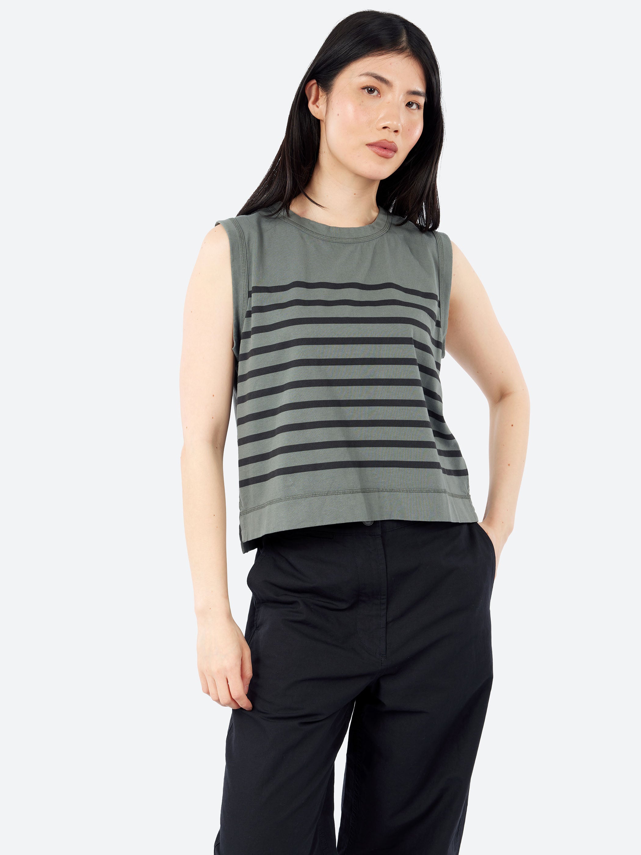 MHL Overdye Stripe Tank Top