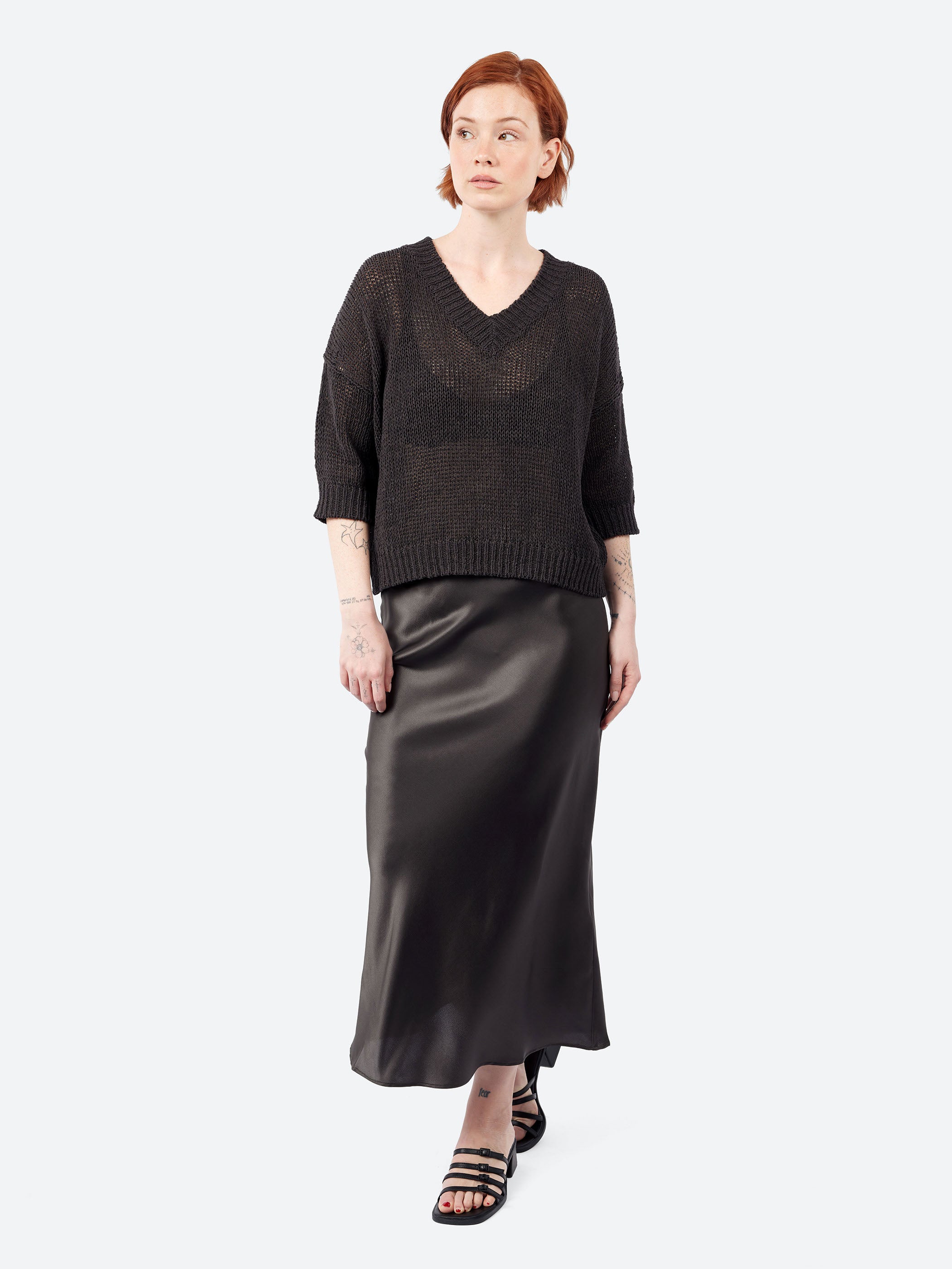 Silk Longuette Skirt