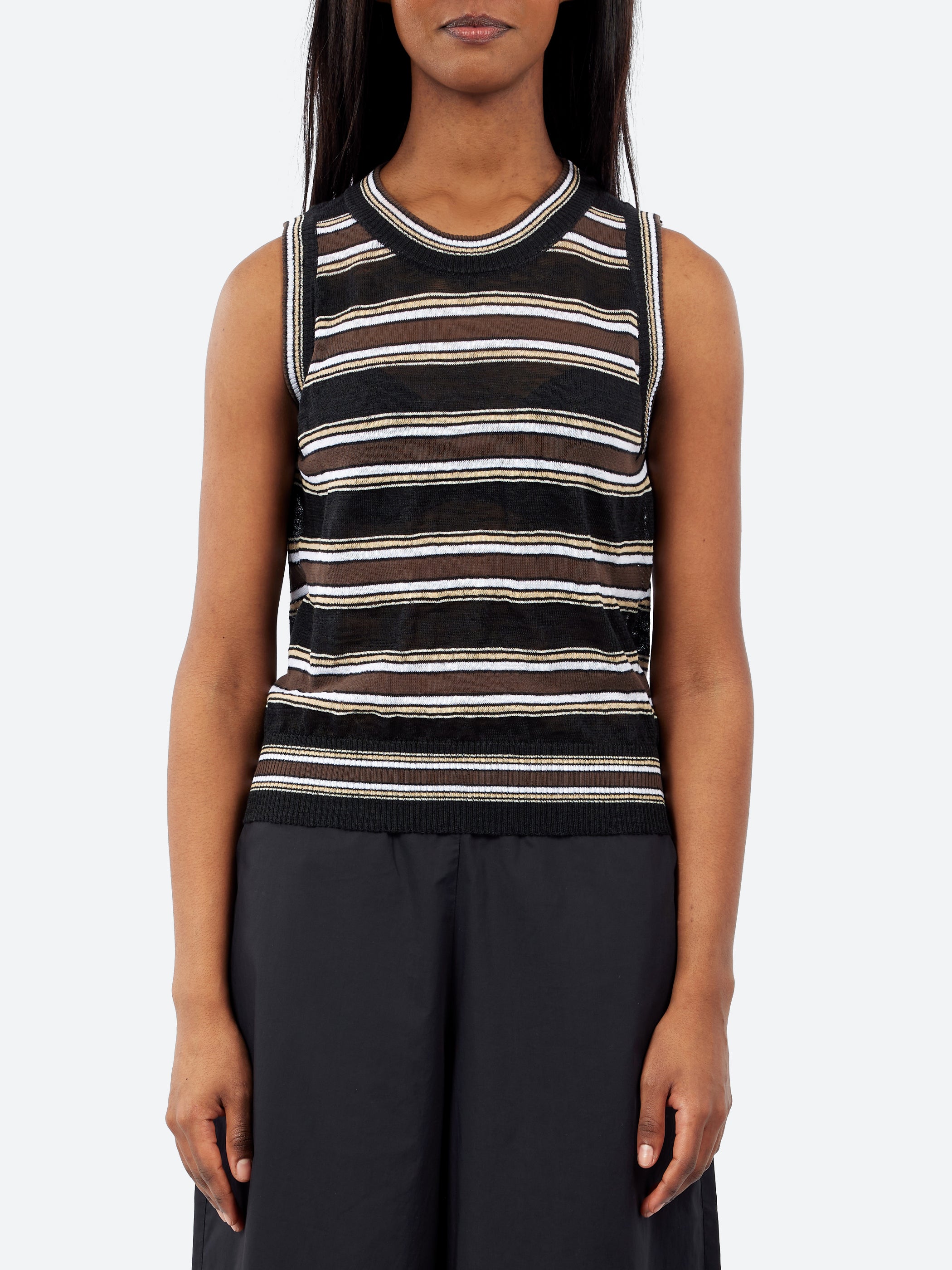 Striped Knitted Top