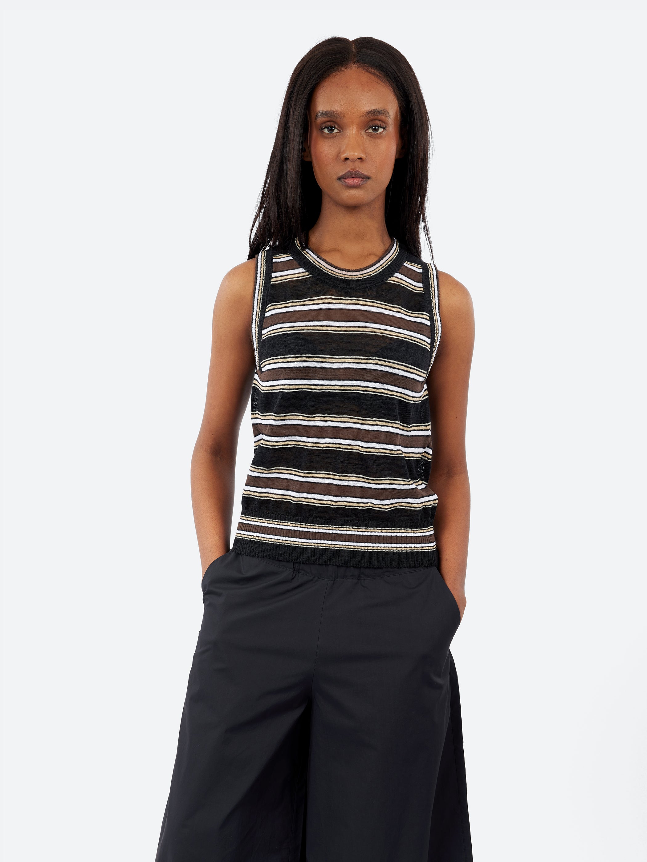 Striped Knitted Top